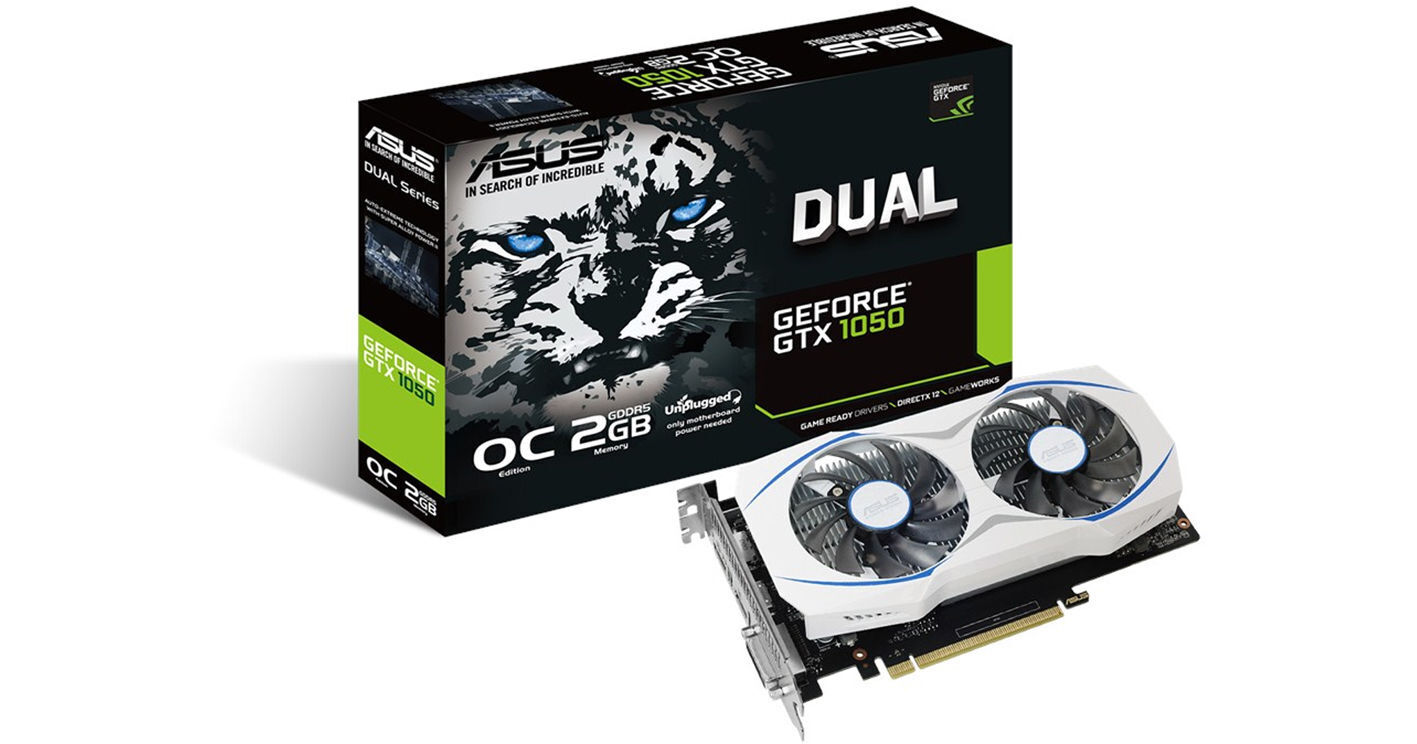 ASUS Dual OC GeForce GTX 1050 Graphics Card DUAL-GTX1050-O2G B&H