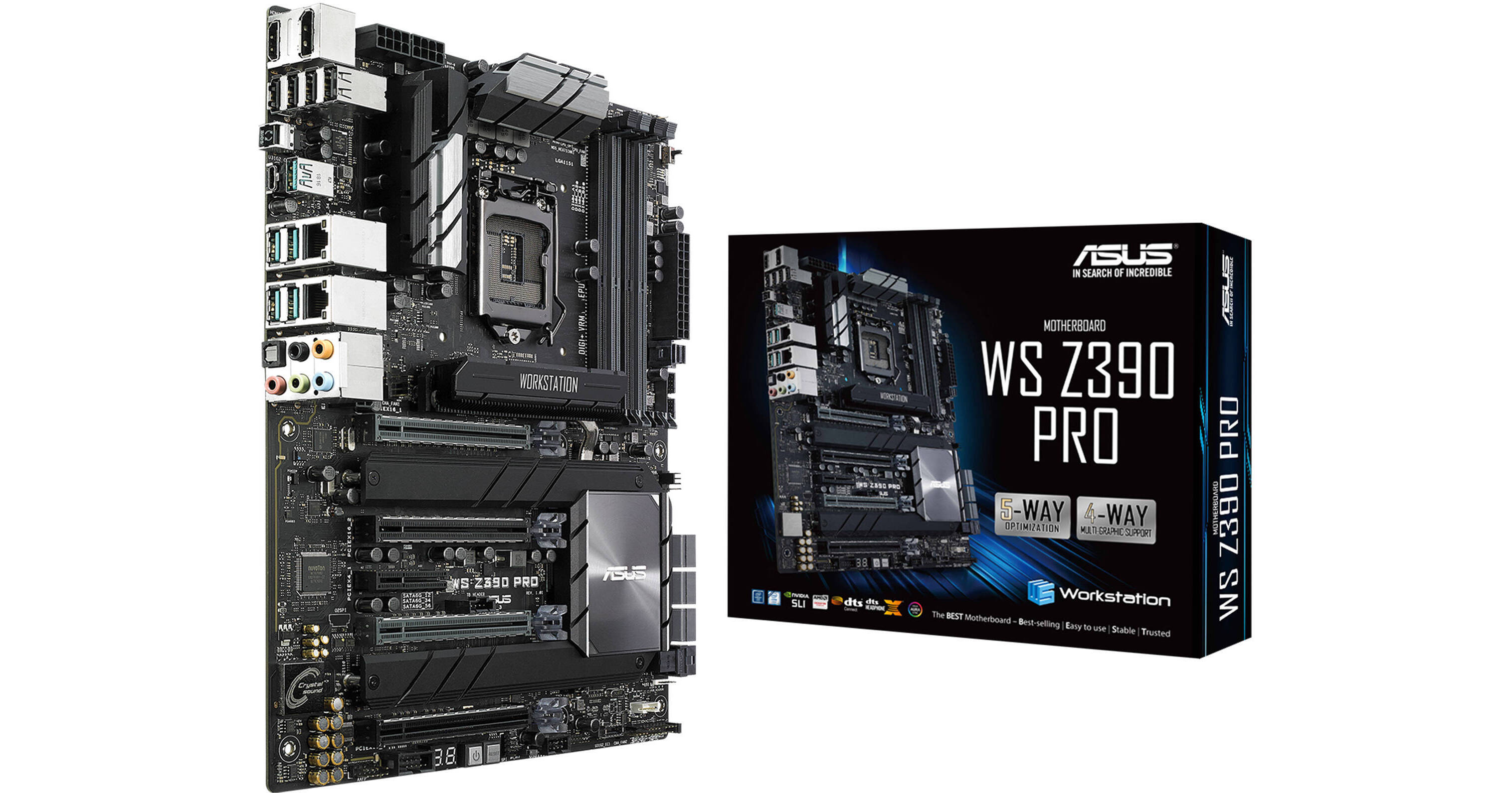 ASUS WS Z390 Pro LGA 1151 ATX Motherboard WS Z390 PRO B&H Photo