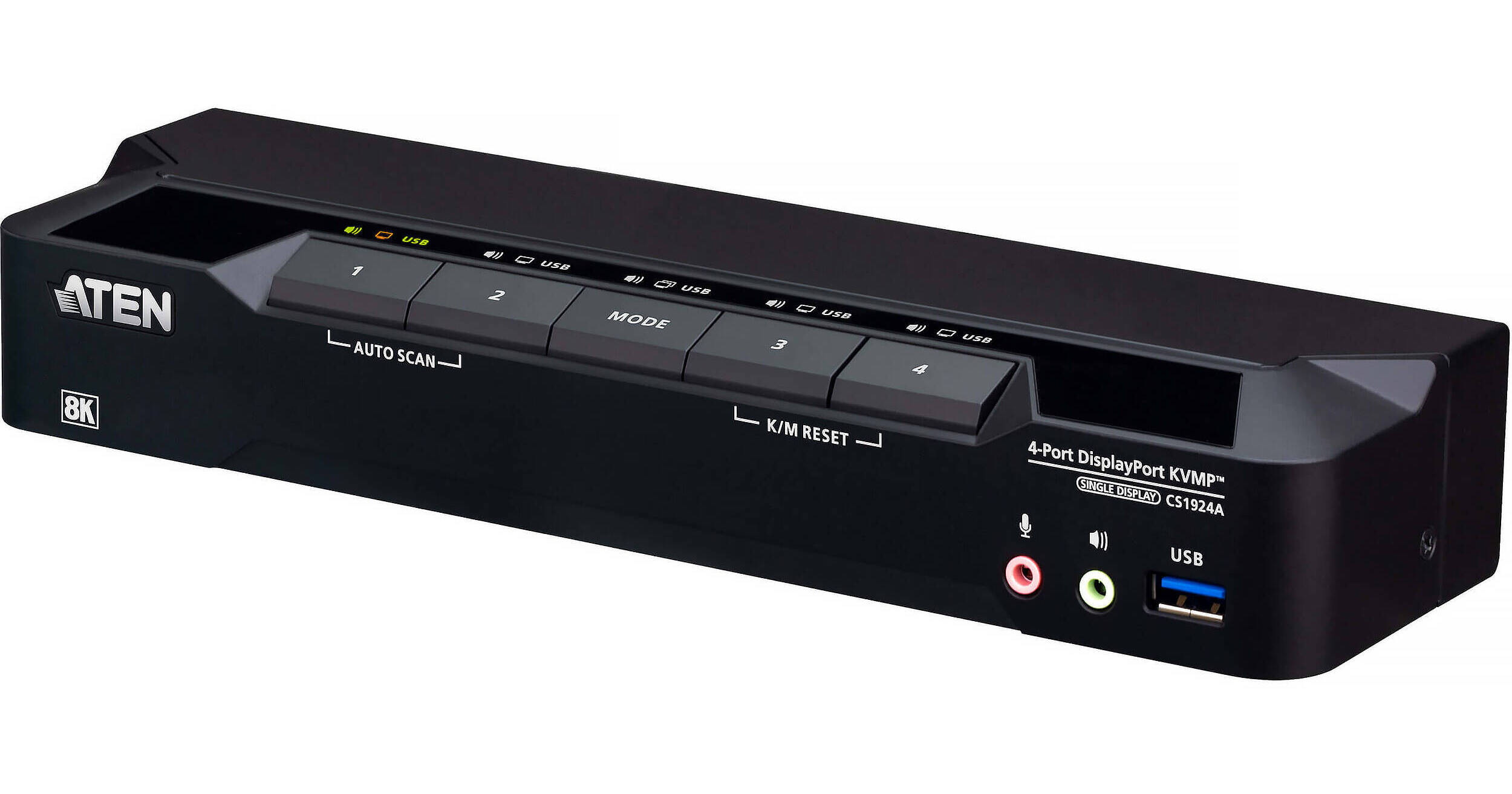 ATEN CS1924A 4-Port USB 3.0 8K DisplayPort KVMP Switch CS1924A