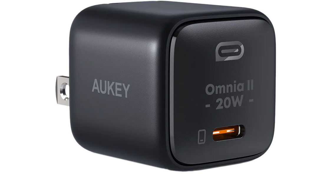 AUKEY PA-B1T Omnia II Mini 20W USB-C PD Wall Charger PA-B1T B&H