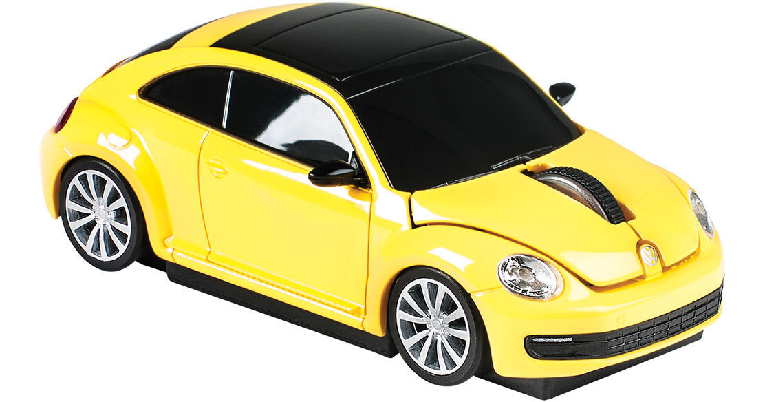 Automouse VW The Beetle 2.4 GHz Wireless Mouse 95911W-YELLOW B&H