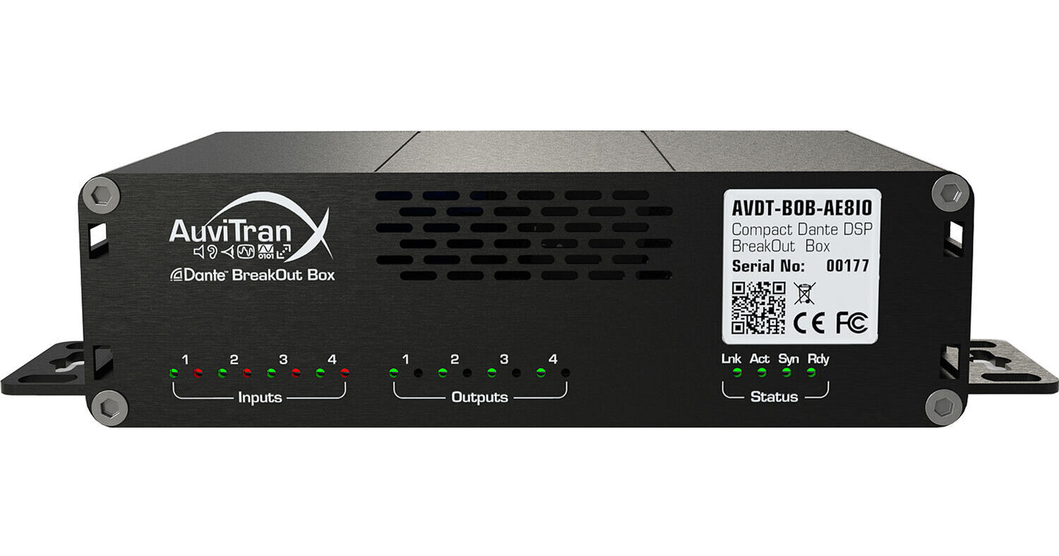 AuviTran AVDT-Breakout Box with 2-RJ45 /1-PoE and AVDT-BOB-AE8IO