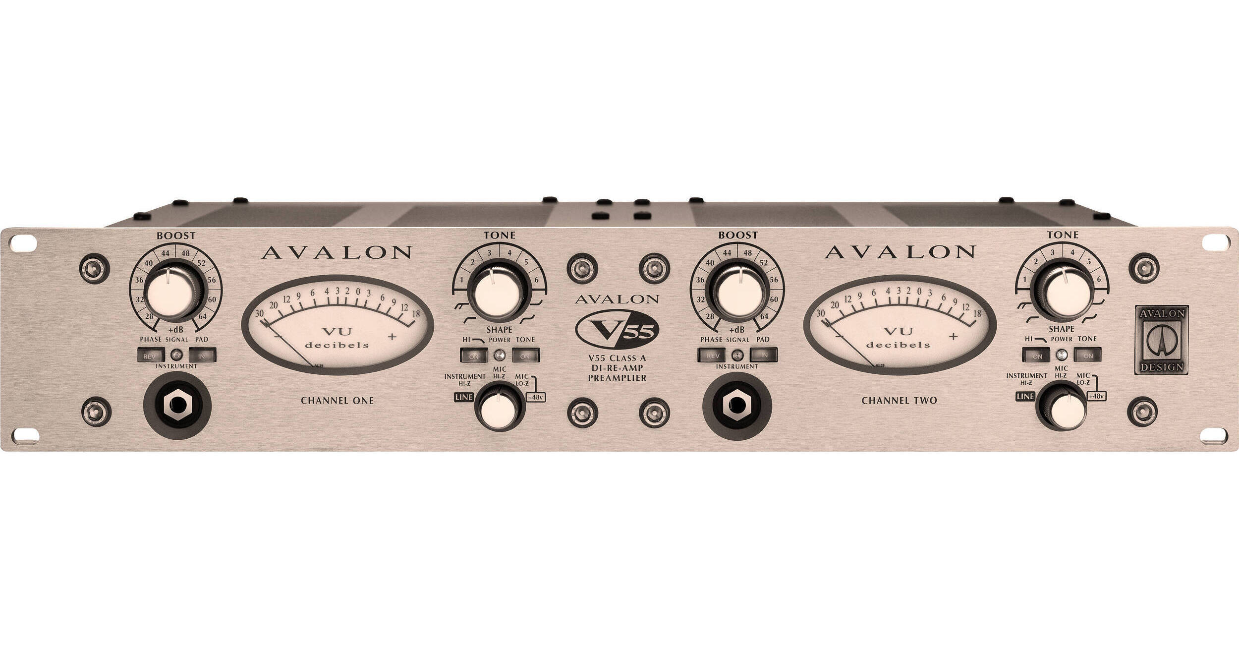 Avalon Design V55 Pure Class-A Dual-Mono Microphone V55 B&H