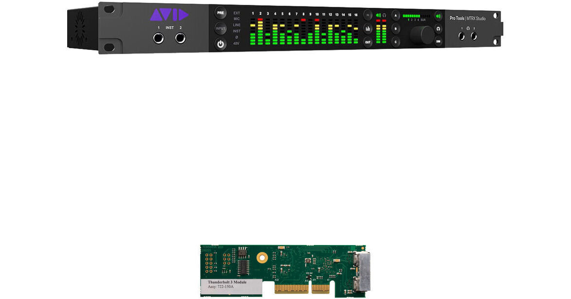 Avid Pro Tools | MTRX Studio Kit with Avid MTRX Thunderbolt 3