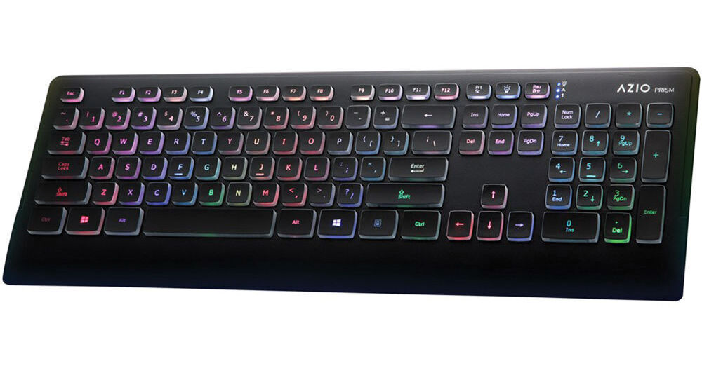 AZIO KB507 Prism USB Keyboard with 7 Backlights KB507 B&H Photo AZIO KB507 Prism USB Keyboard with 7 Backlights KB507 B&H Photo