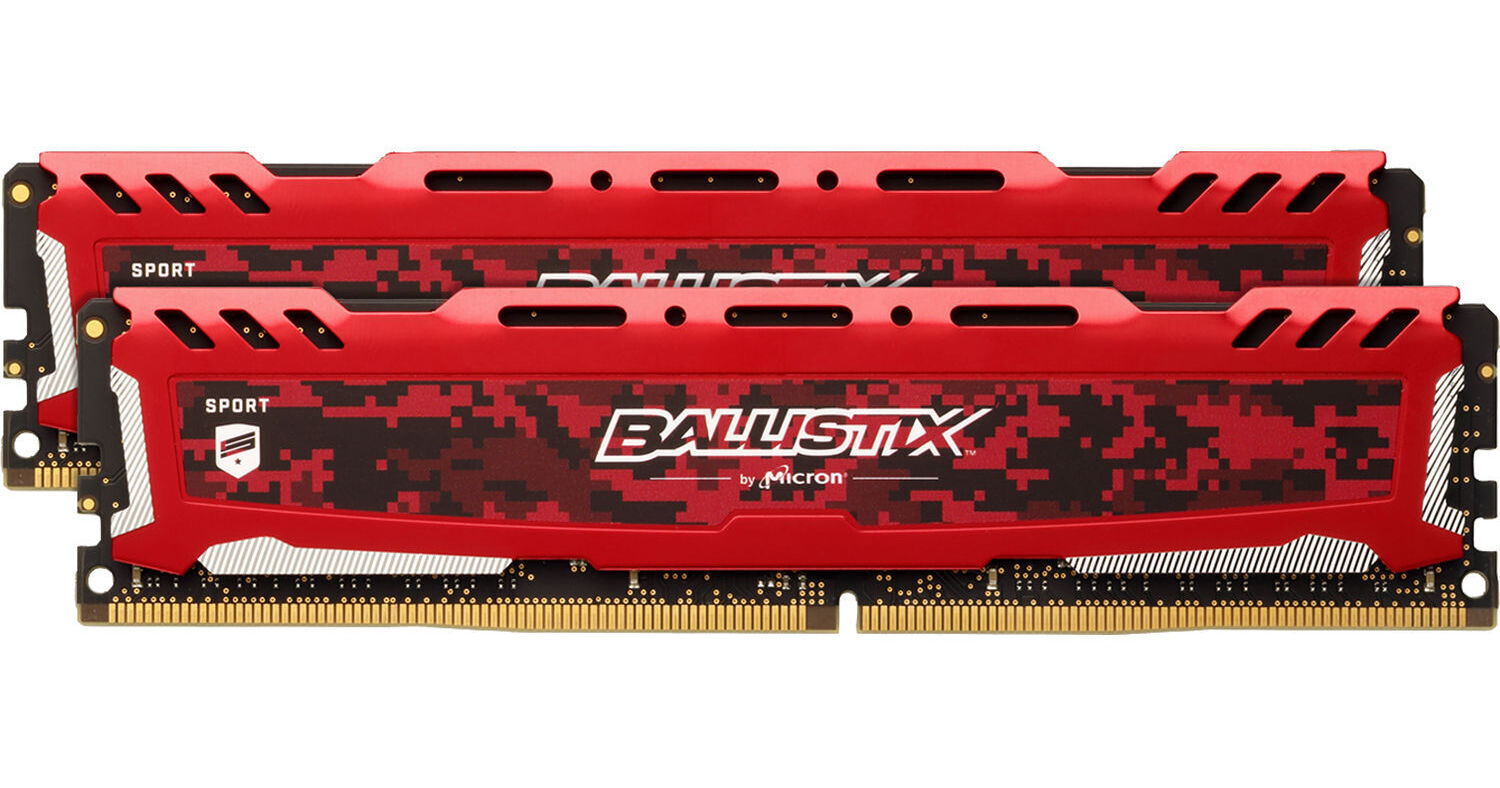 Ballistix 32GB Sport LT Series DDR4 3200 MHz DR BLS2K16G4D32AESE