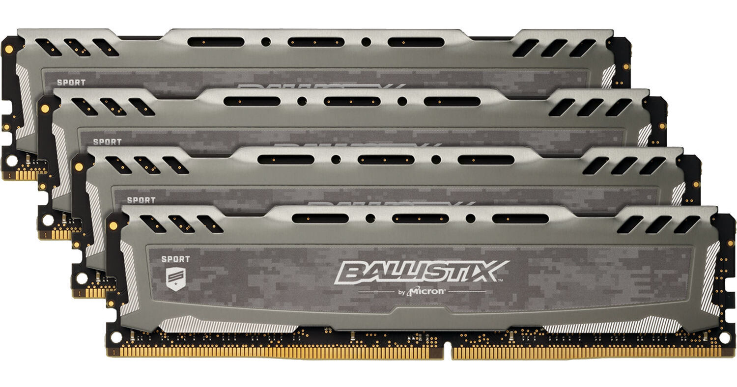 Ballistix 32GB Sport LT Series DDR4 3000 MHz SR BLS4K8G4D30AESBK