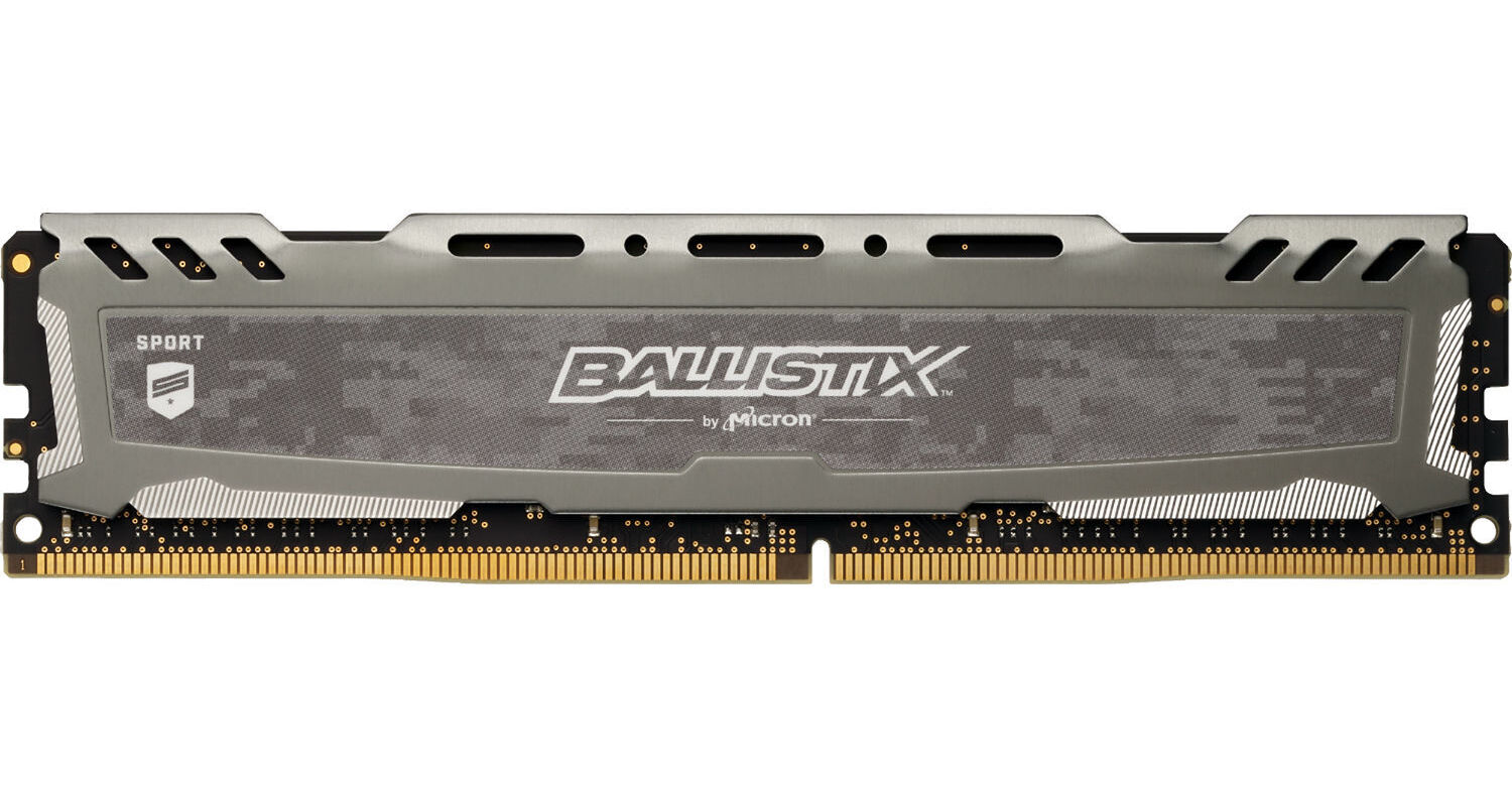 Ballistix 8GB Sport LT Series DDR4 3000 MHz SR BLS8G4D30AESBK
