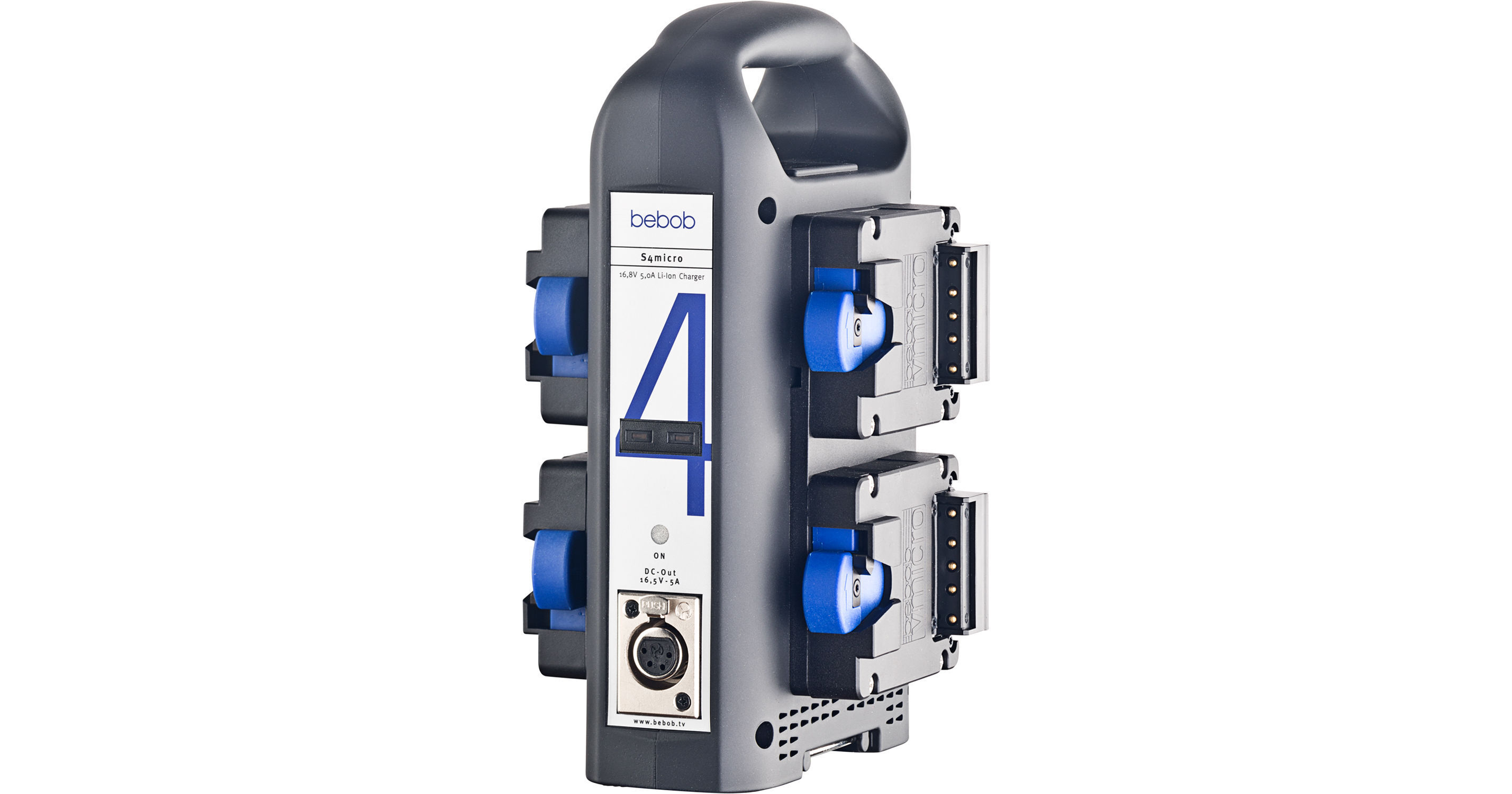 bebob VS4Micro 4-Channel Charger with 4-Pin XLR Out VS4MICRO B&H