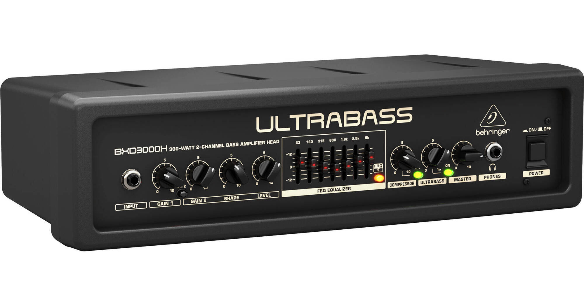 Behringer BXD3000H Ultrabass 300W 2-Channel Bass 0707-ABK86-US1