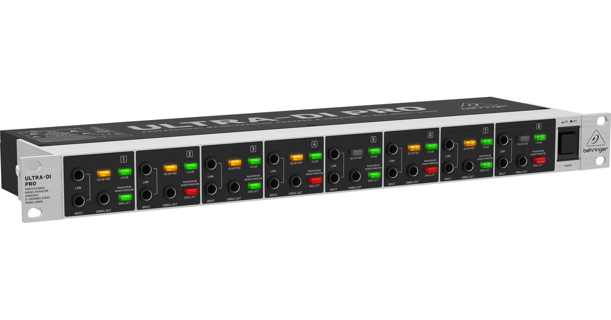 Behringer ULTRA-DI PRO DI800 V2 - Professional DI800 V2Q B&H