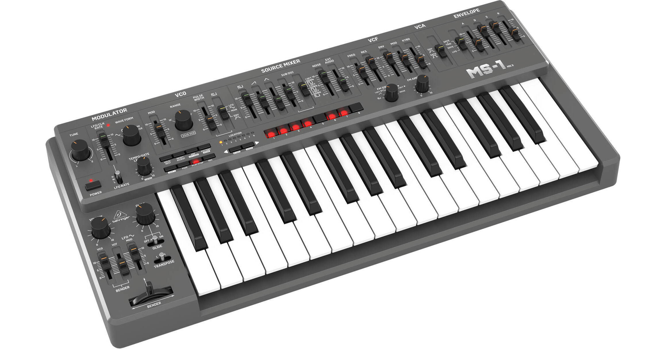 Behringer MS-1 MK II Analog Synthesizer with Live 0722-ACM86-US1
