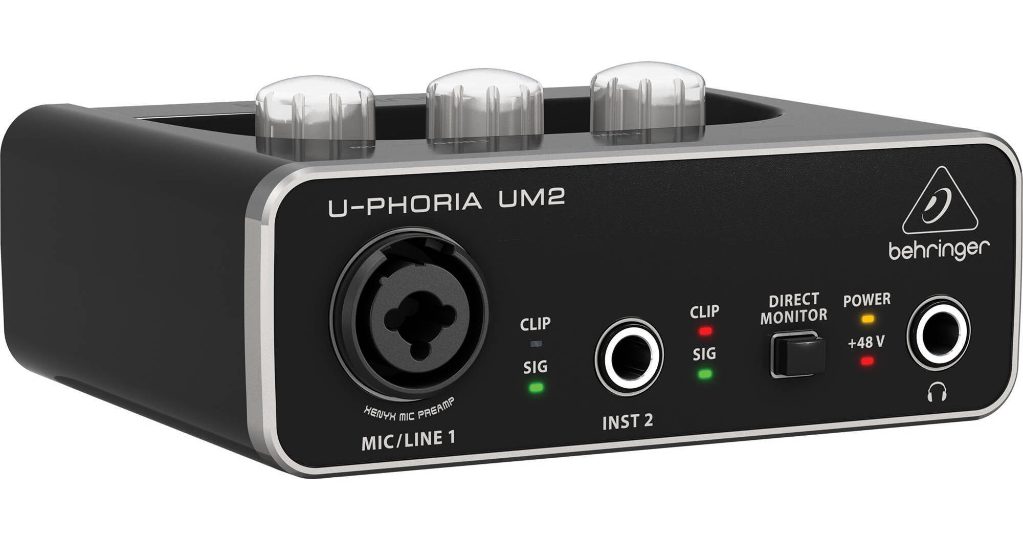 Behringer U-PHORIA UM2 Desktop 2x2 USB 1.1 Audio Interface UM 2Q