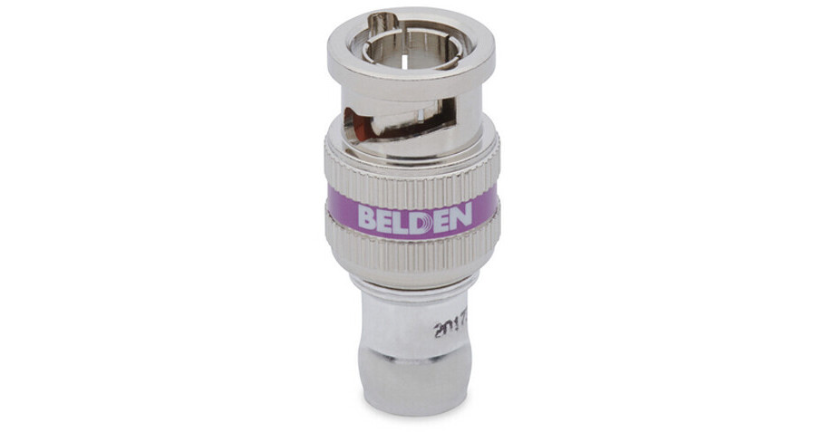 Belden 12 GHz Mini RG59 BNC Compression Connector 4855RBUHD1-B50