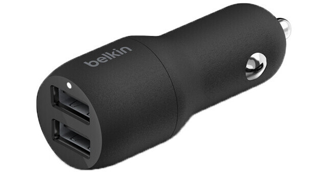 belkin cigarette lighter adapter Belkin BoostCharge 24W Dual Charger Car Power CCE001BT1MBKV2 B&H