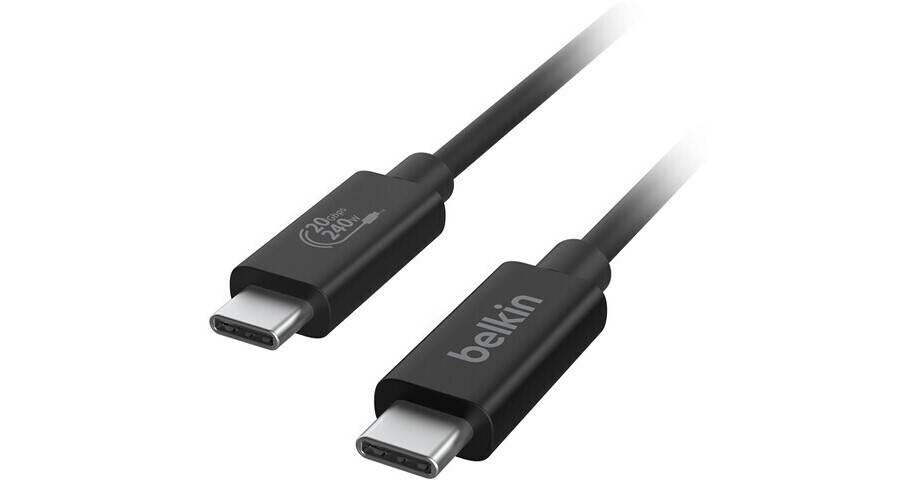 Belkin Connect 240W USB4 USB-C Cable (6.6') INZ004BT2MBK B&H