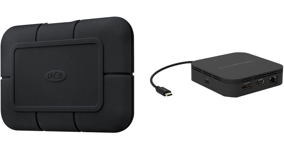 Belkin Thunderbolt 3 Dock Core with 1TB Rugged SSD B&H Photo