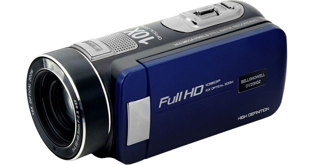 ビデオカメラ 20MP DV30HD CAMCORDR BLU qqffhab Bell & Howell DV30HD-BL Full HD Video Camera (Blue) DV30HD-BL