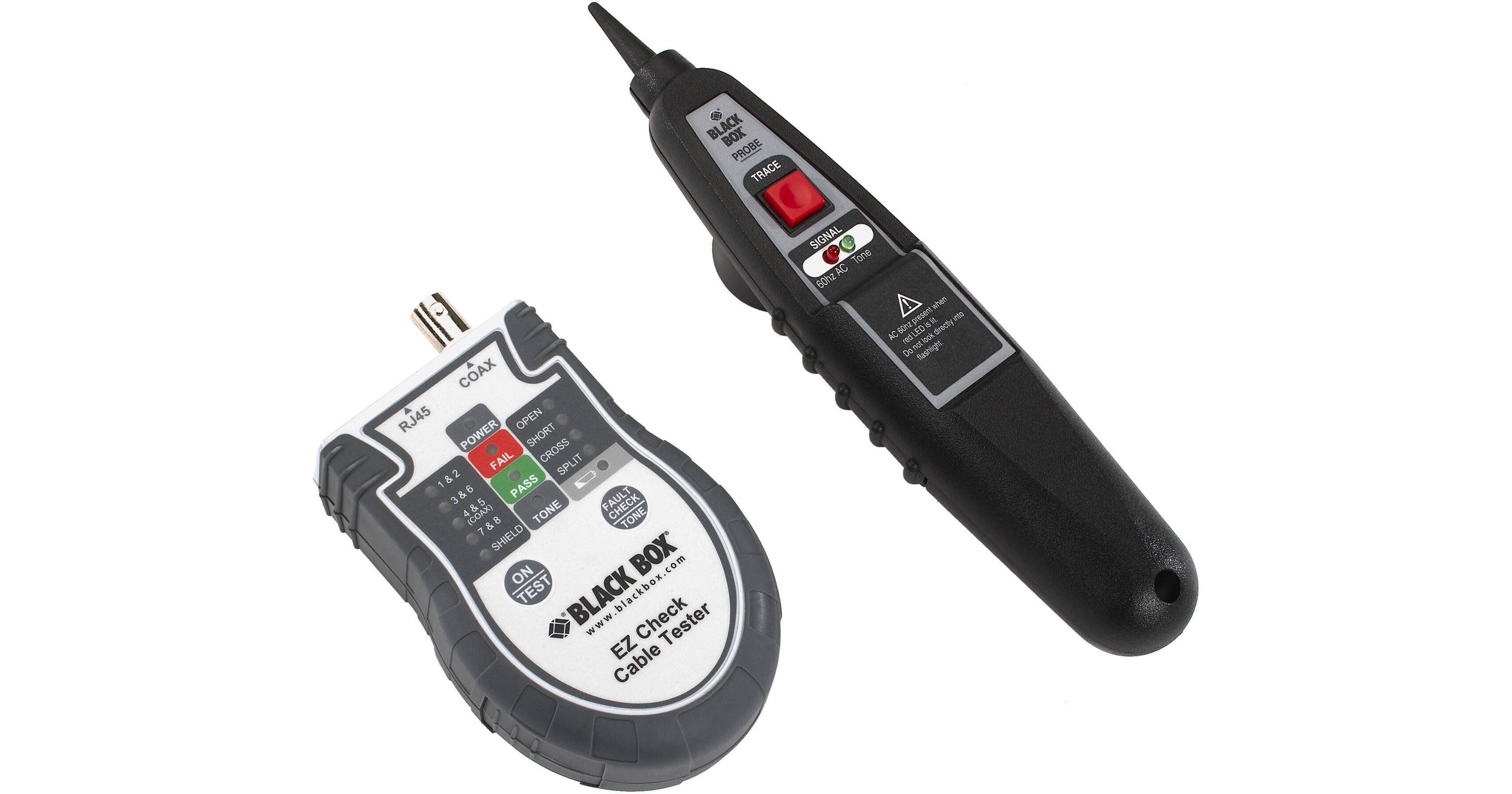 Black Box EZ Check Cable Tester with Tone Generation & Probe