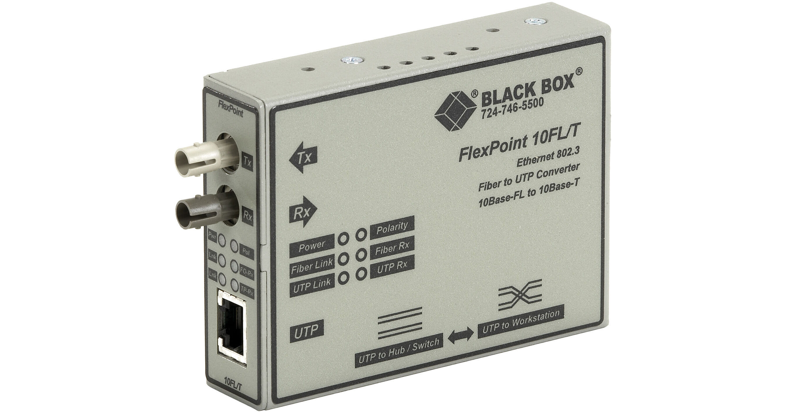 Black Box LMC212A-MM-R3 FlexPoint Ethernet Media LMC212A-MM-R3