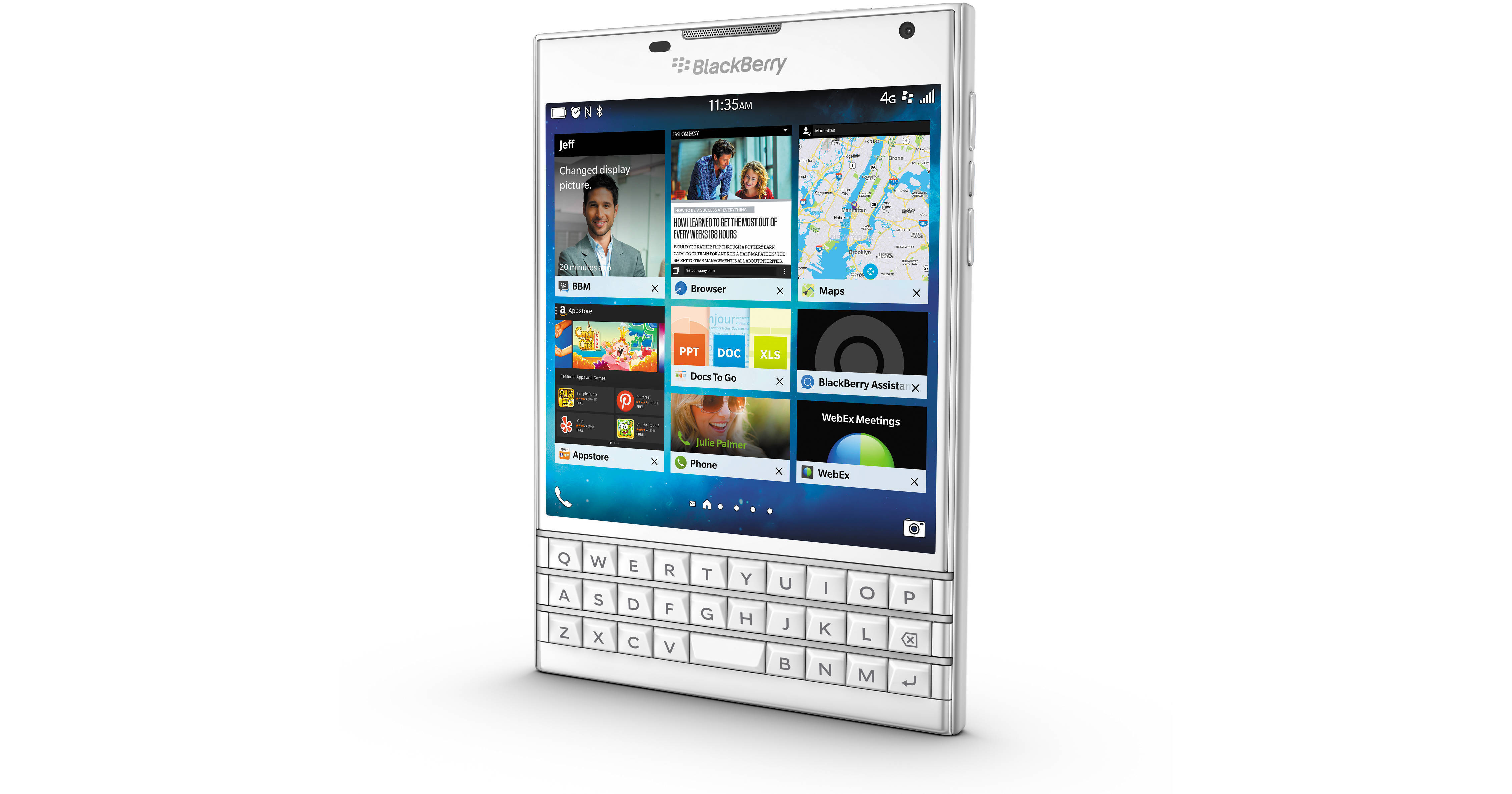 BlackBerry Passport 32GB Smartphone PASSPORT-WHITE B&H Photo