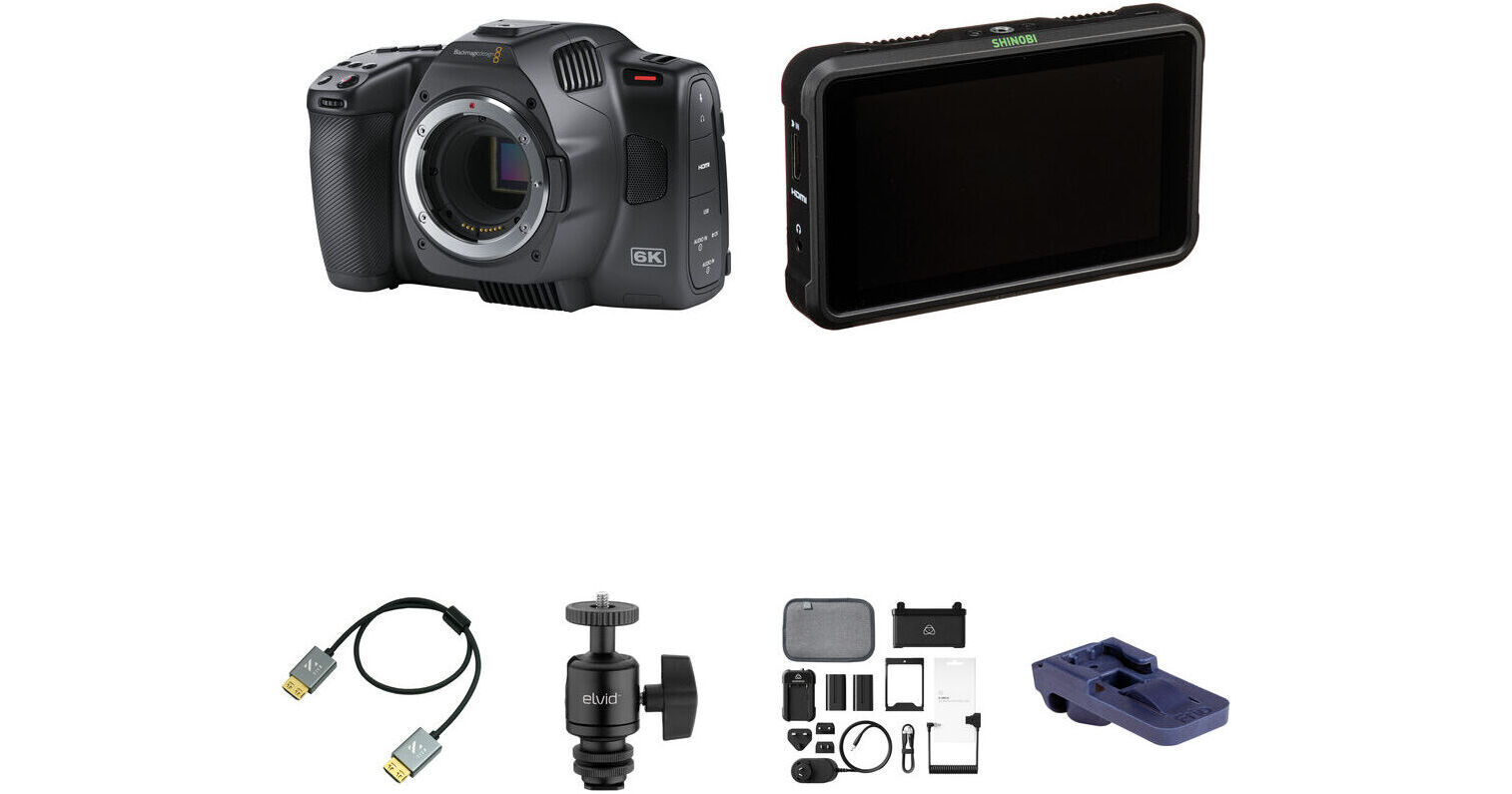 Blackmagic Design Pocket Cinema Camera 6K G2 with Shinobi 5