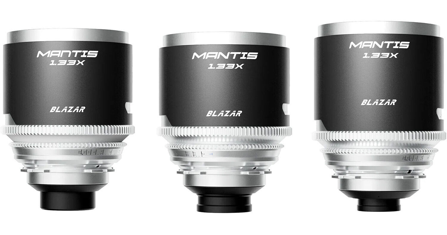 BLAZAR LENS MANTIS 1.33x Anamorphic 35/50/100mm 3-Lens MS-3LS1-E
