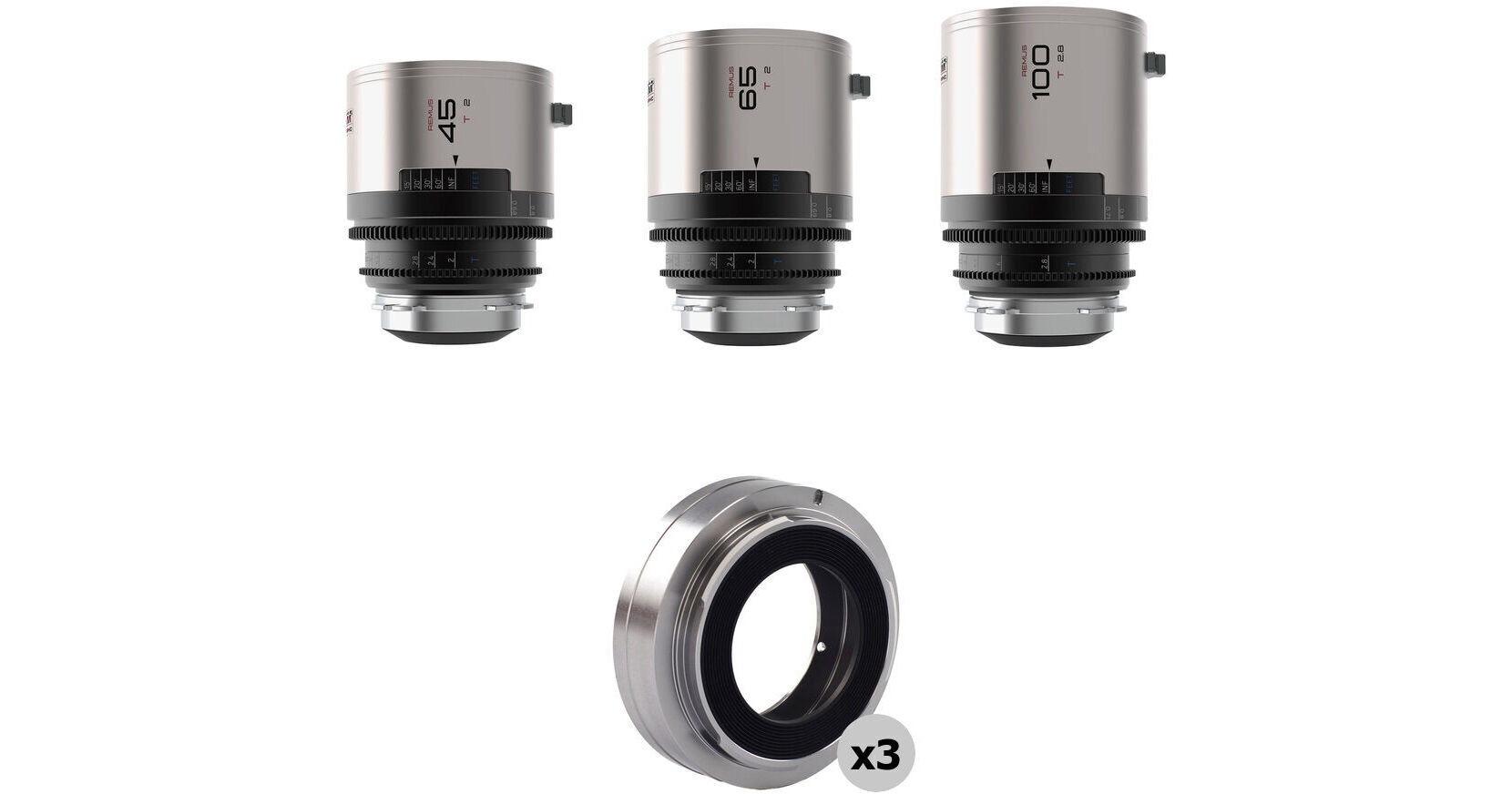 BLAZAR LENS Remus 45/65/100mm T2.0 Full-Frame 1.5x Anamorphic