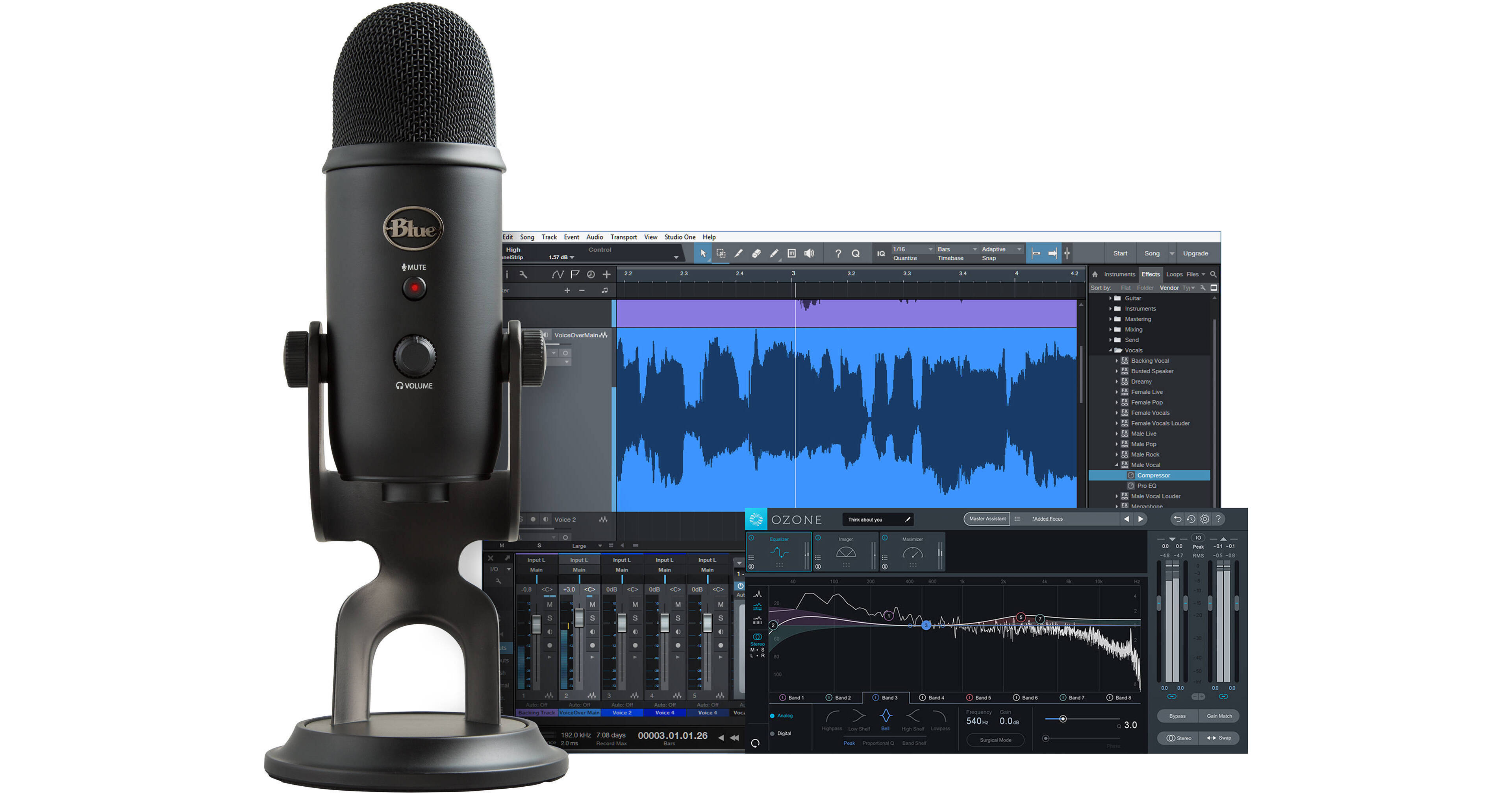 Blue Yeti Professional Recording Kit for Vocals 988-000083 B&H