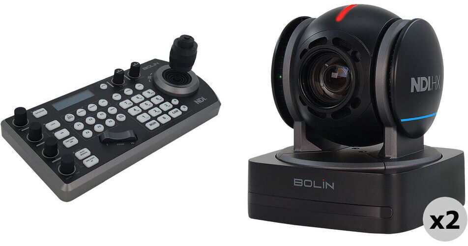 Bolin Technology N2-220X NDI|HX3 PTZ 2-Camera Kit with IP
