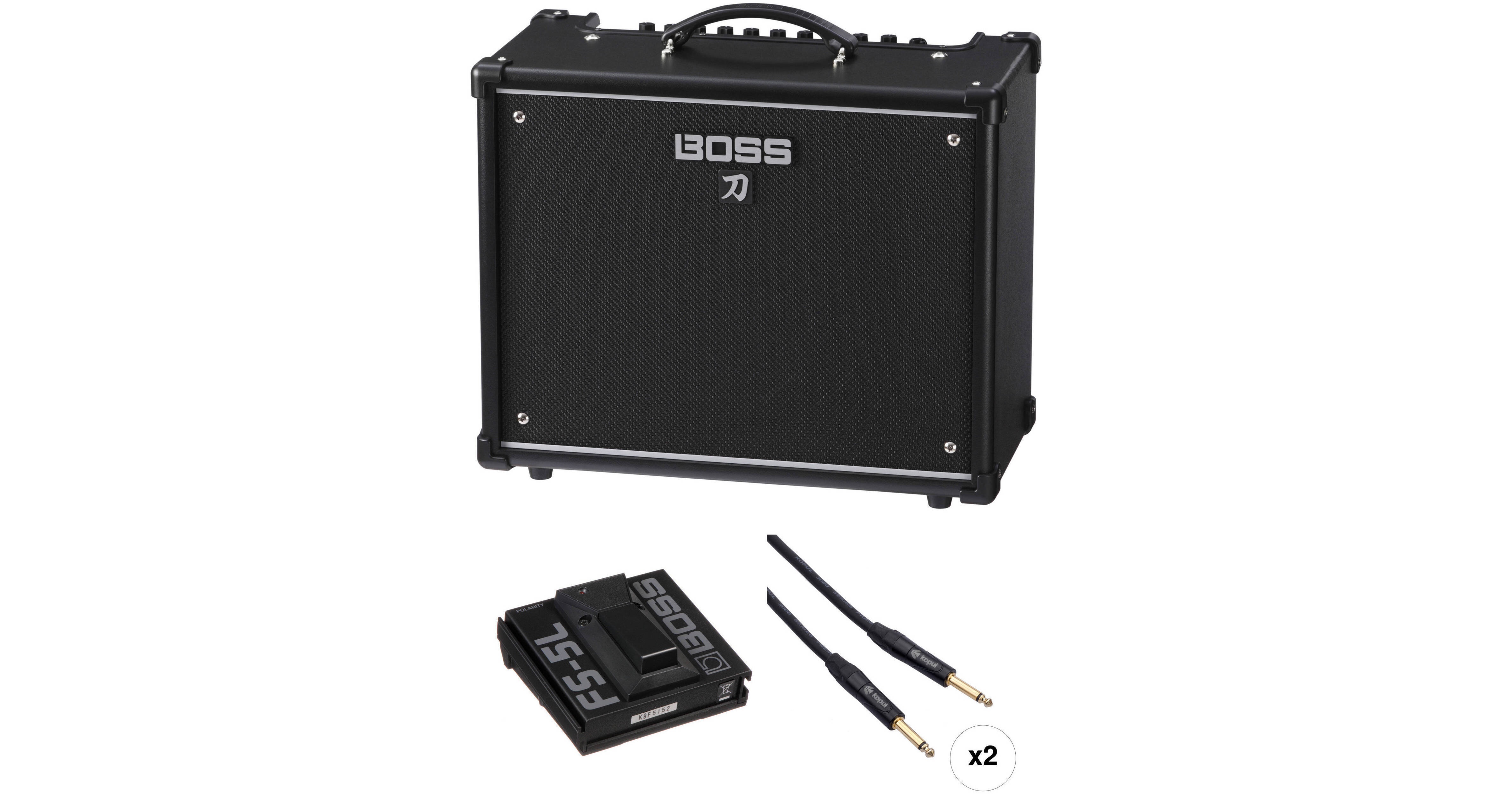 BOSS Katana-50 Guitar Amplifier and Single Footswitch Kit B&H BOSS Katana-50 Guitar Amplifier and Single Footswitch Kit B&H