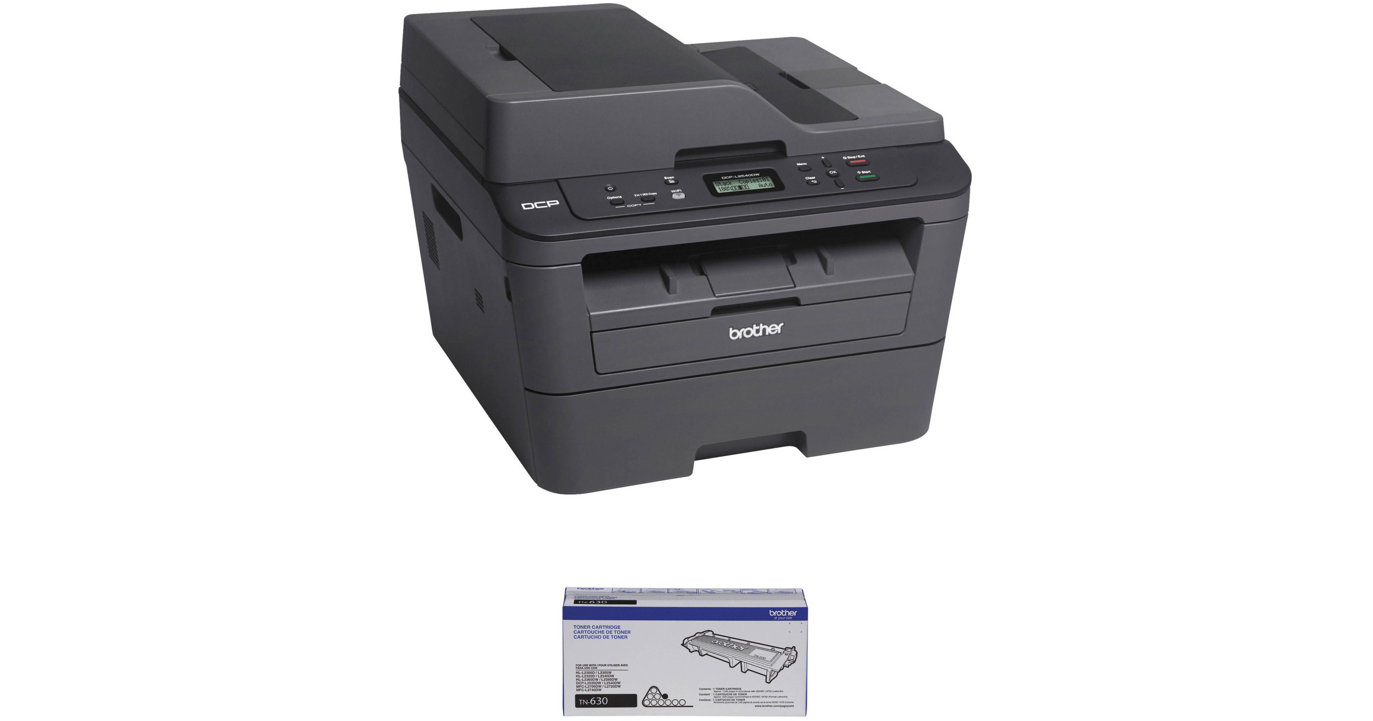 Brother DCP-L2540DW All-in-One Monochrome Laser Printer with