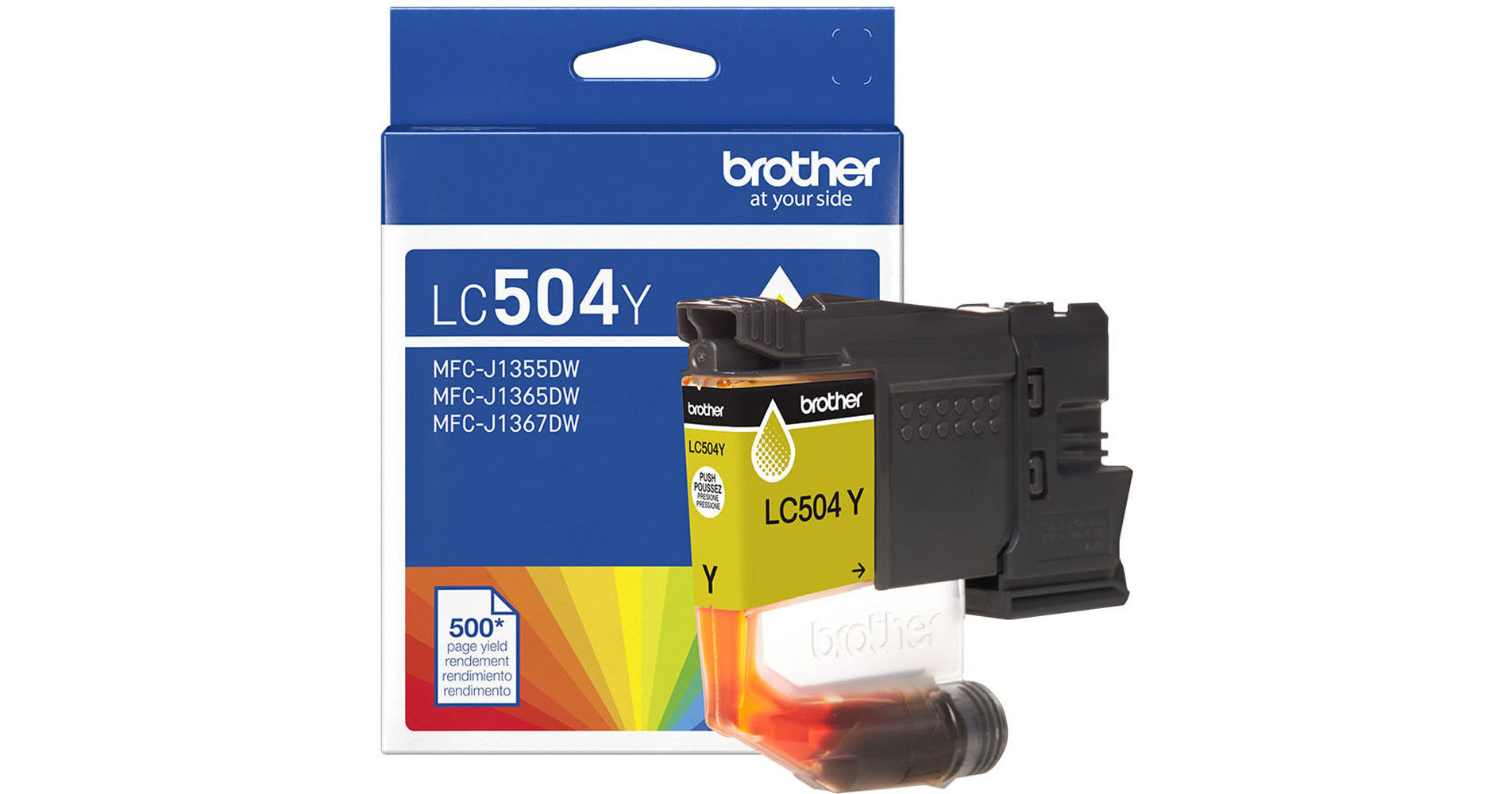 Tello Ink Brother Standard-Yield Yellow Ink Cartridge LC504Y B&H Photo