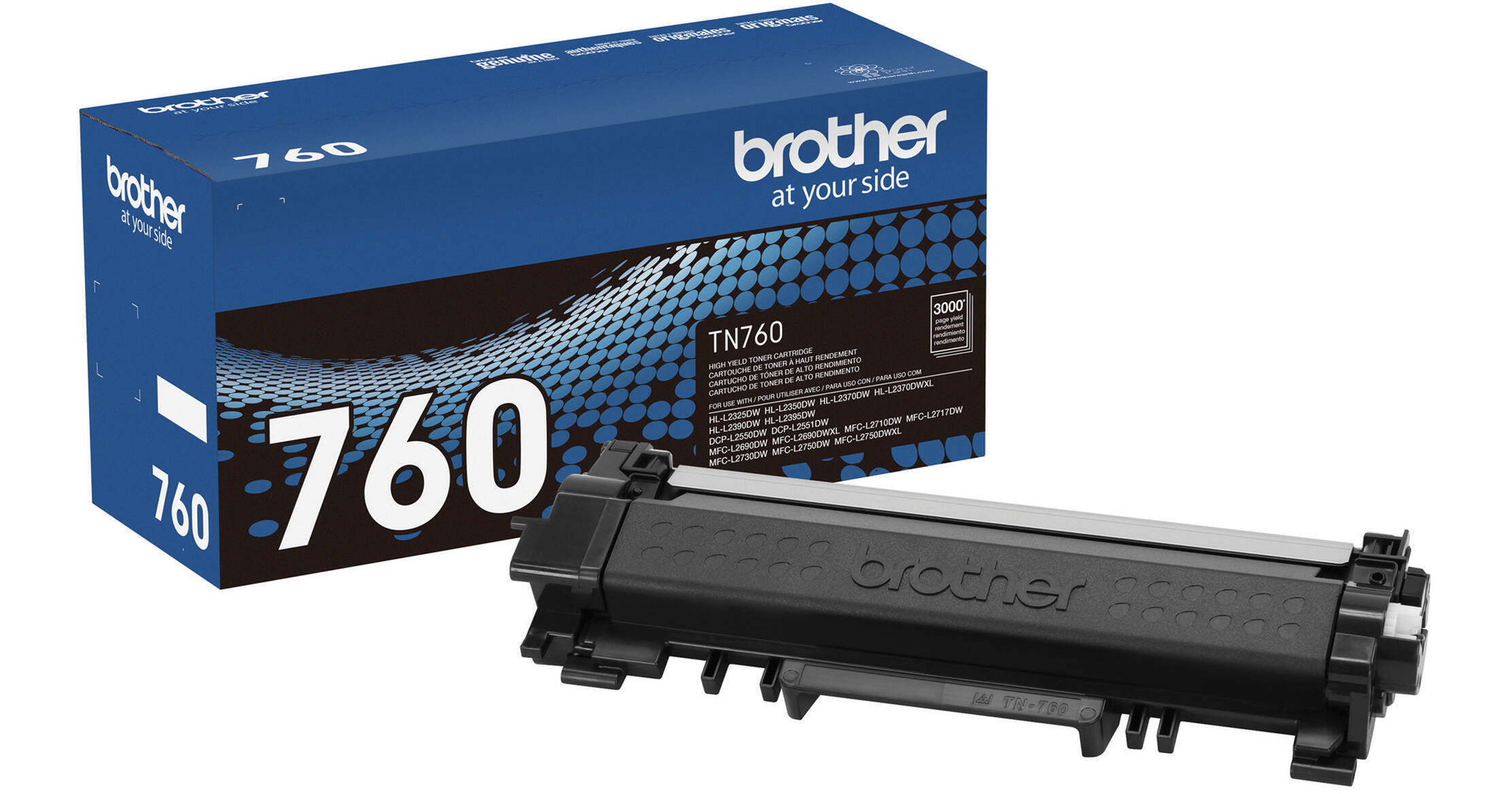 10-Pack TN-760 Compatible Toner Cartridges For Brother Printers (HL-L2395DW, MFC-L2750DW & More)