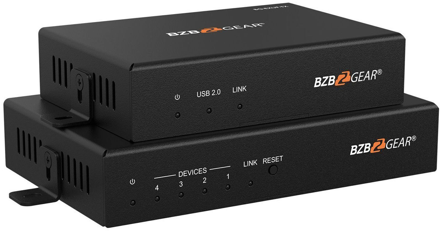 BZBGEAR 4-Port USB3.1/2.0/1.1 Superspeed Fiber Extender BG-EXUF