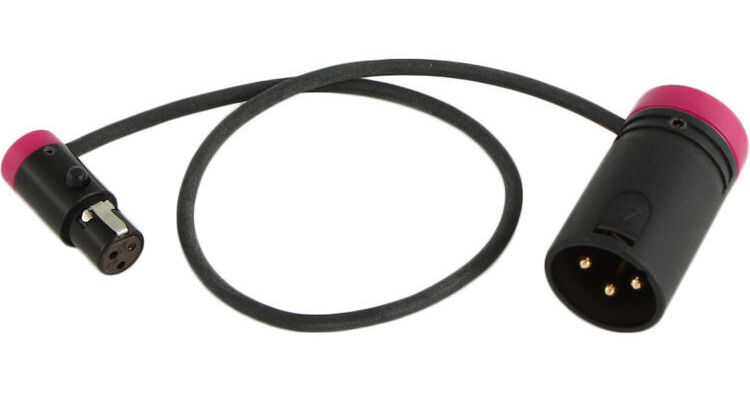 Low-Profile TA3F To TA3F Cable 50cm – For Lectrosonics SR Receivers & Sound Devices 633