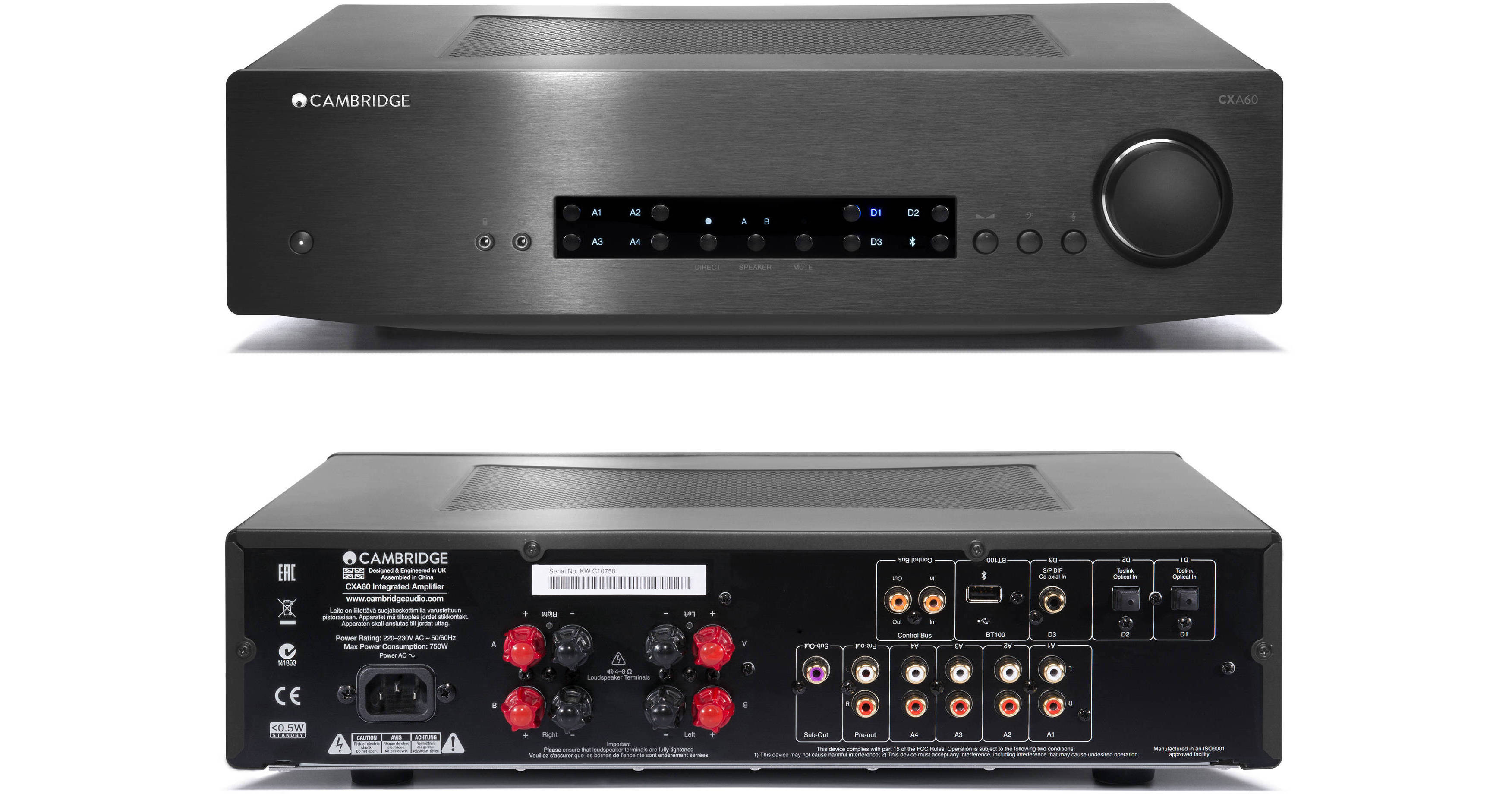 Cambridge Audio CXA60 Stereo 120W Integrated Amplifier C10759K