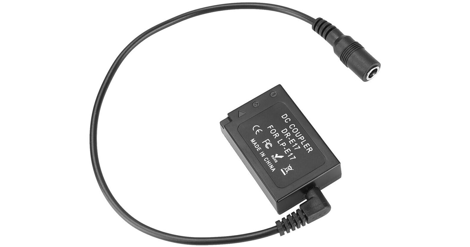 CAMVATE LP-E17 Dummy Battery to 2.1mm Female Barrel Cable C2800