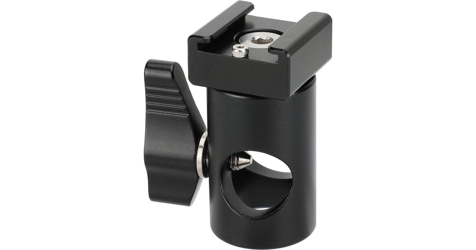 CAMVATE 3/8" Cold Shoe Mount Adapter With ARRI Locating Pins – For ARRI Mounting Point