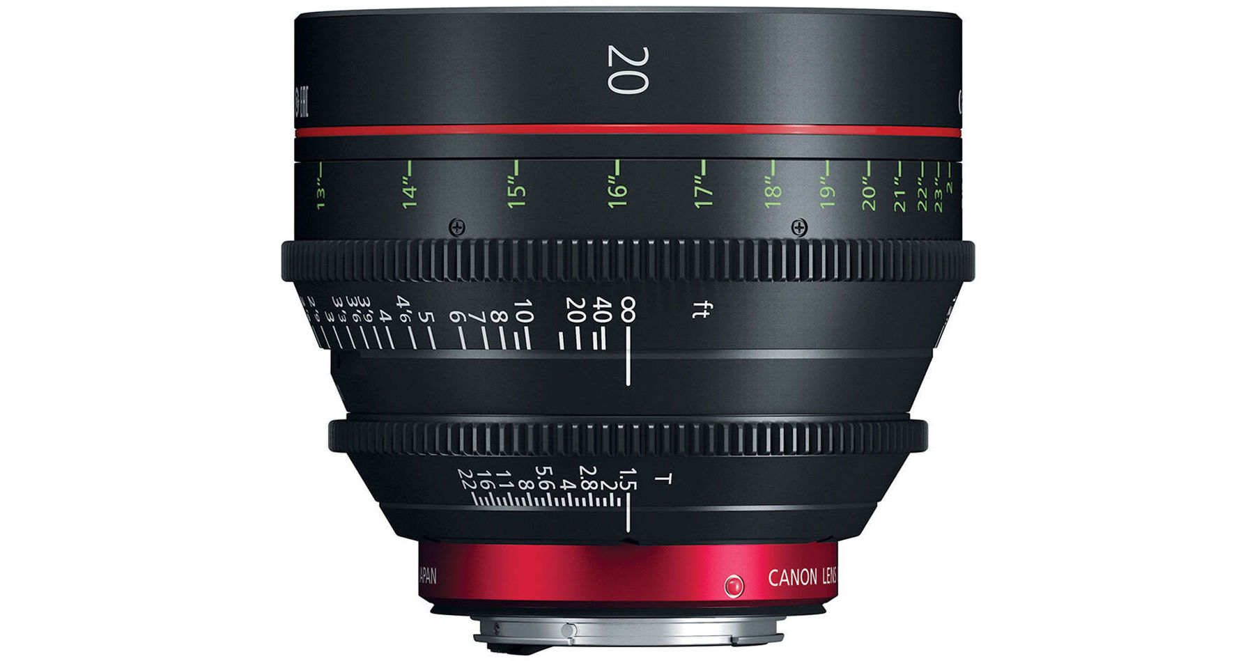 Canon CN-E 20mm T1.5 L F Cinema Prime Lens (EF Mount) 3174C002