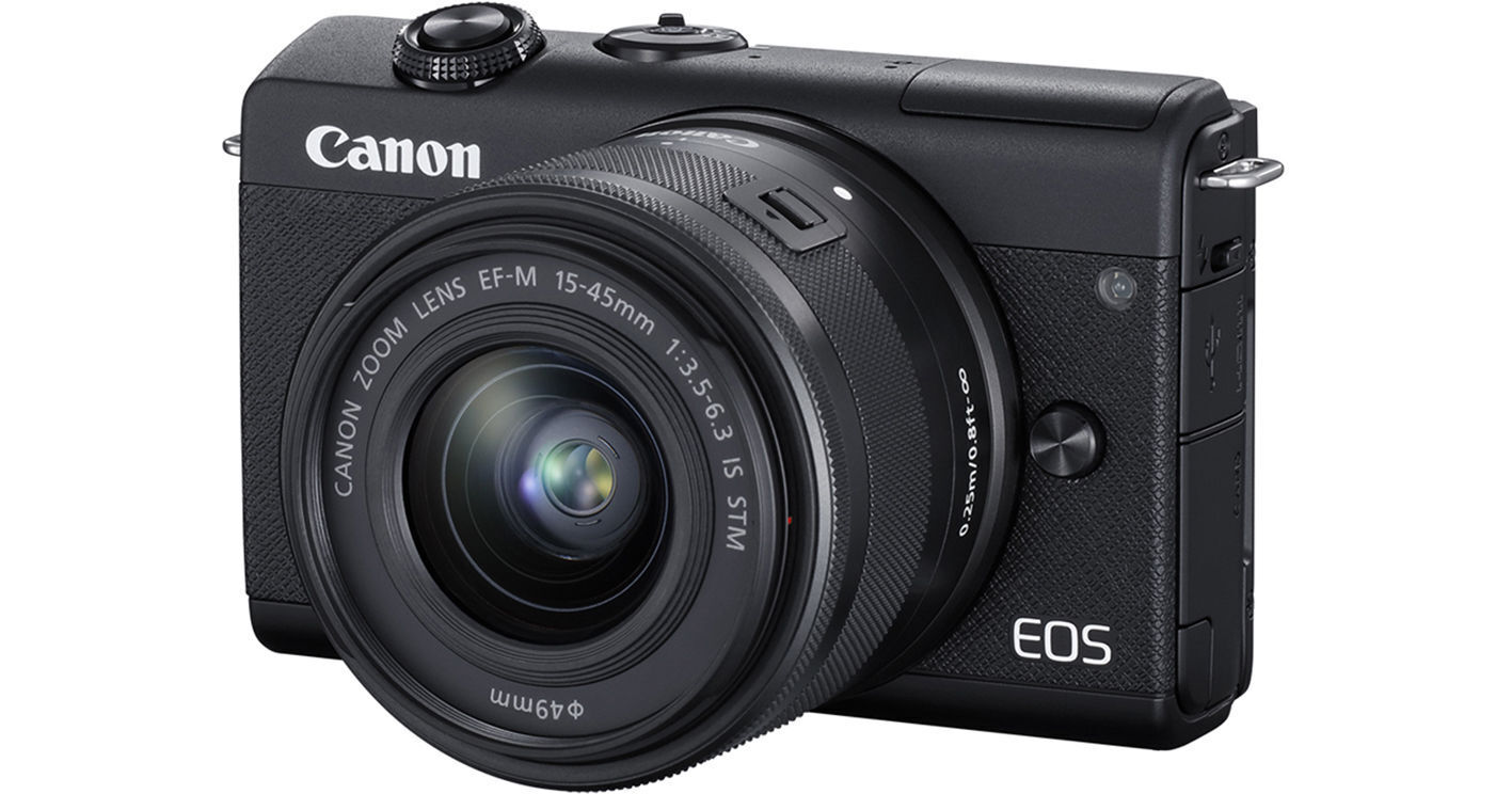 Canon EOS M200 Mirrorless Camera with 15-45mm Lens (Black)