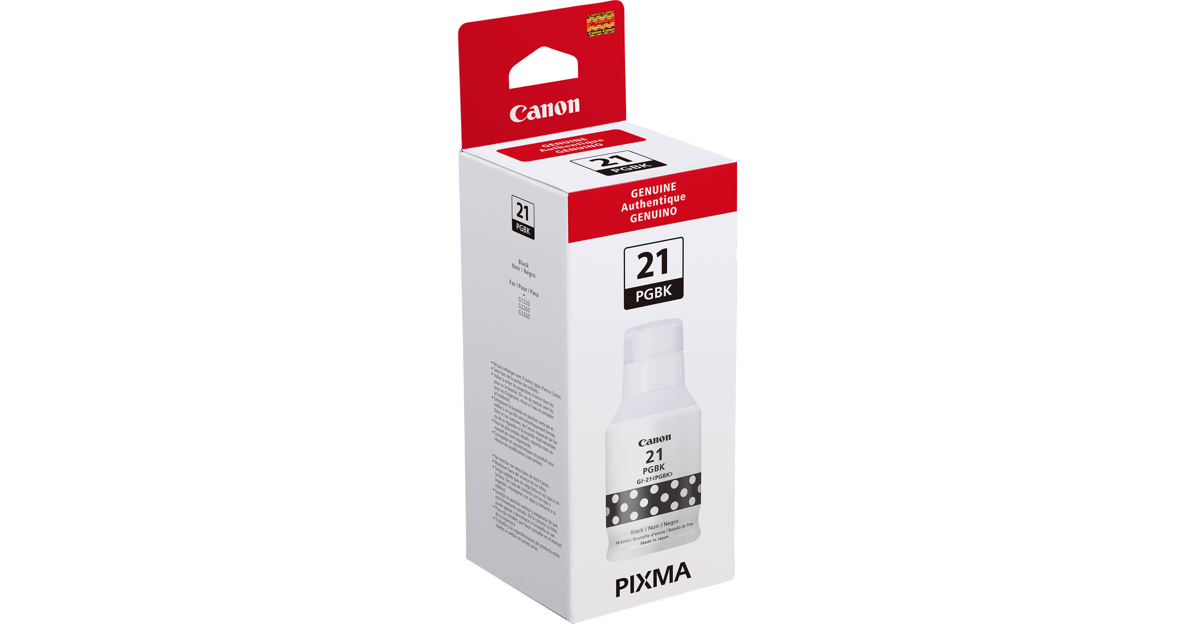 Canon GI-21 Pigment Black Ink Bottle (170mL) 4526C001 B&H Photo
