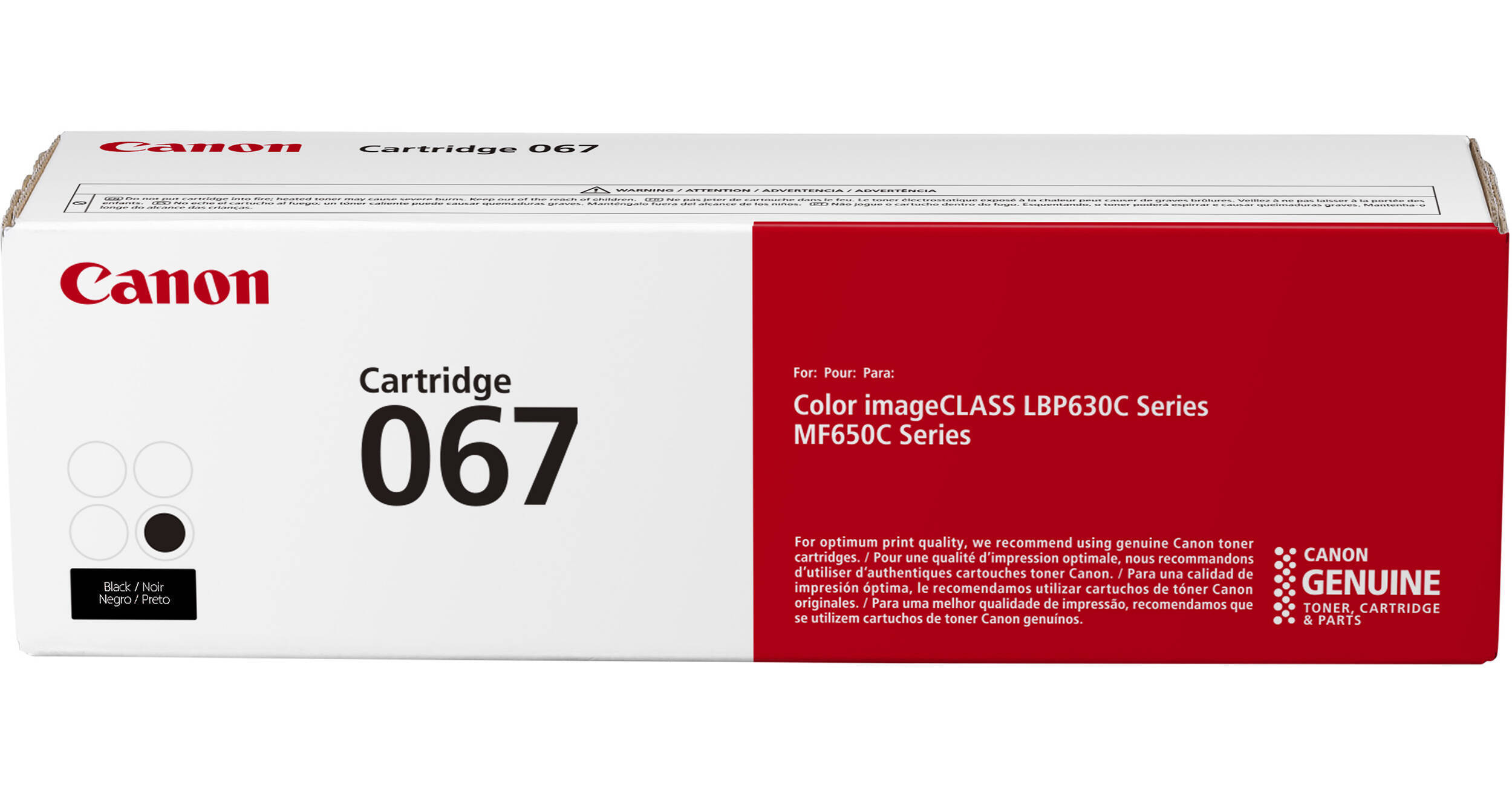 Canon 067 Black Toner Cartridge 5102C001 B&H Photo Video