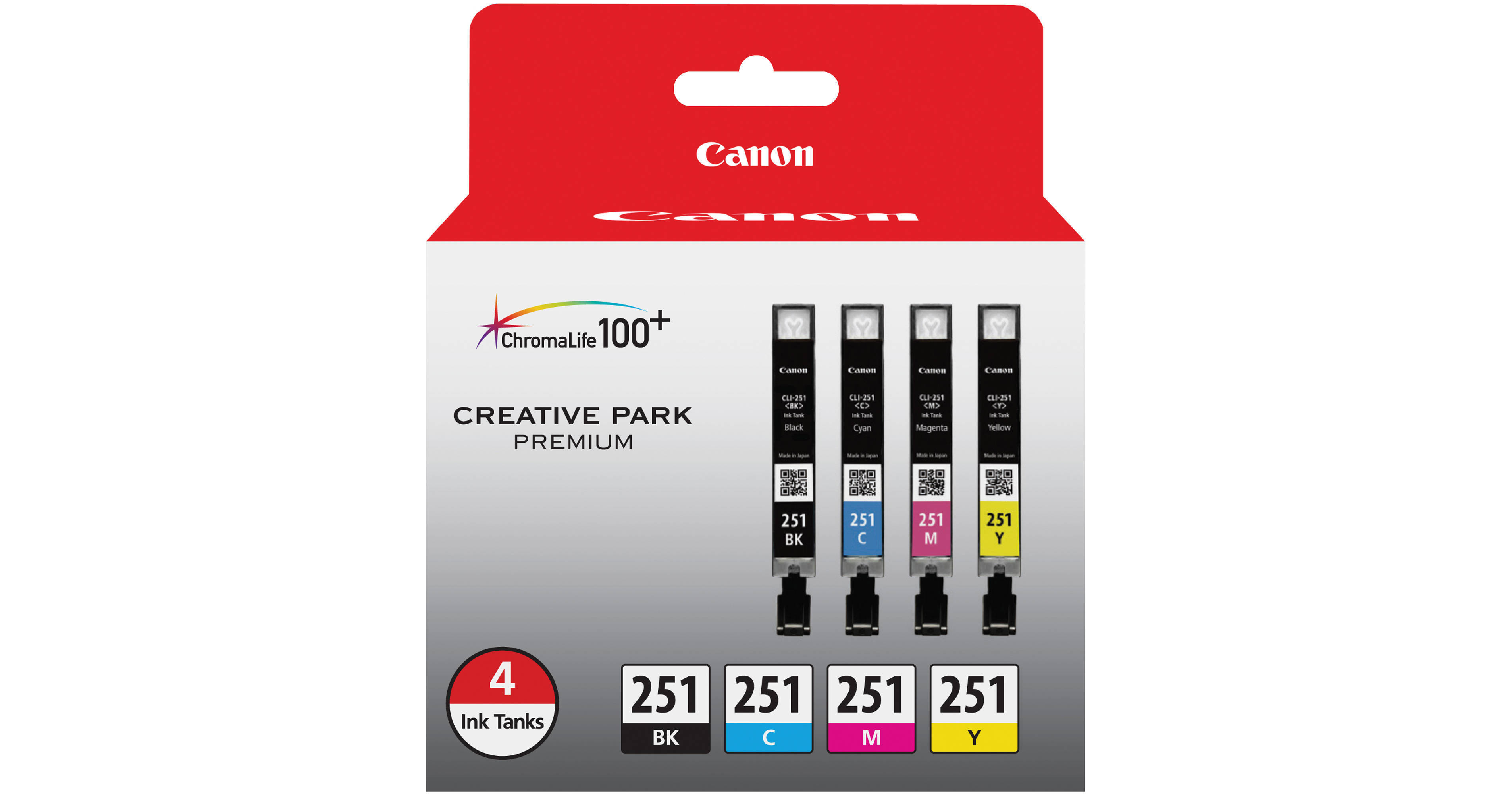 Canon CLI-251 4-Color Ink Pack 6513B004 B&H Photo Video