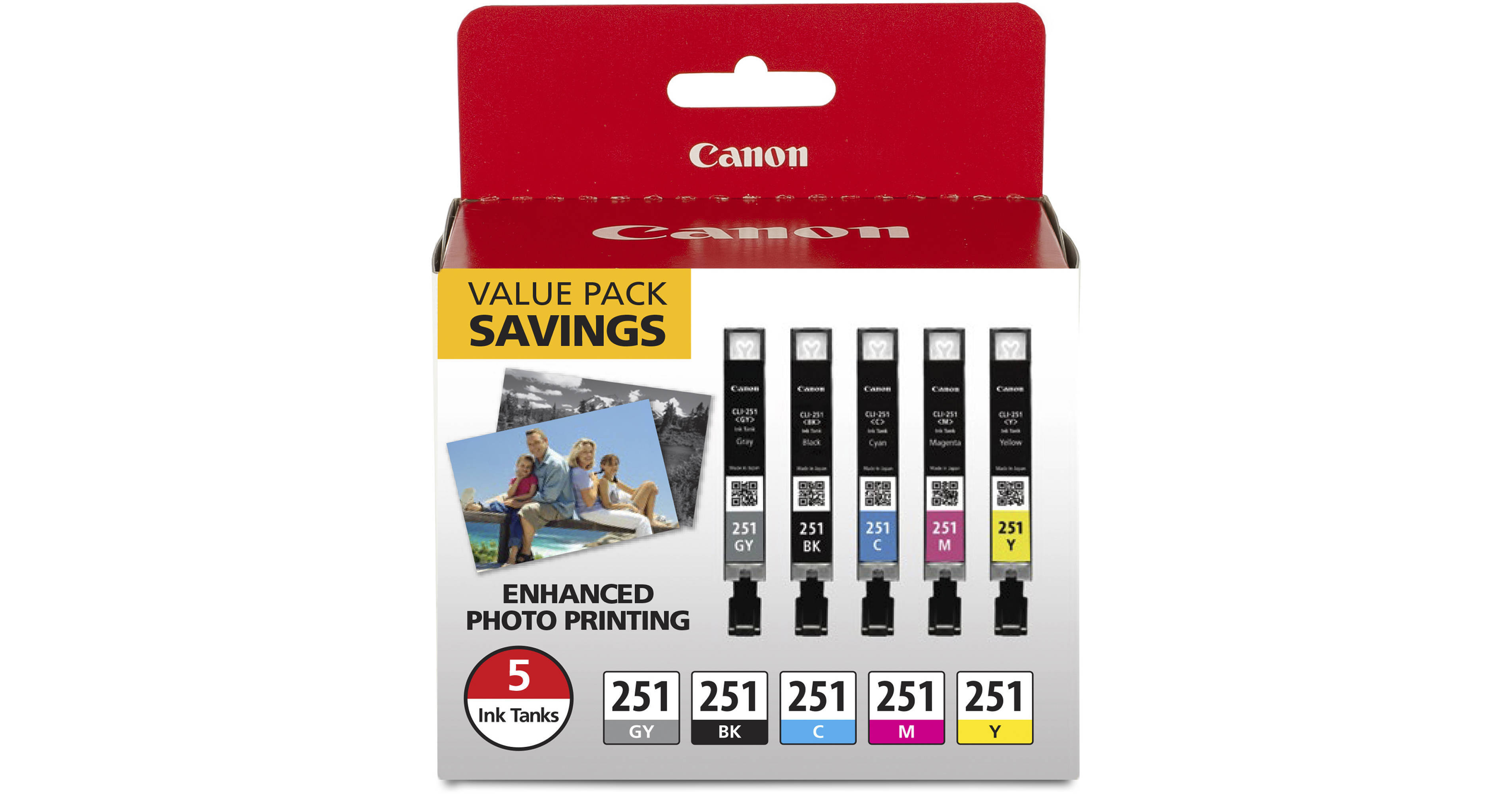 Canon CLI-281 XL Ink Cartridge Value Pack Black/Cyan/Magenta/Yellow - View #2