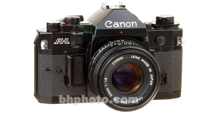 Used Canon A-1 35mm SLR Manual Focus Camera with 50mm f/1.8 FD