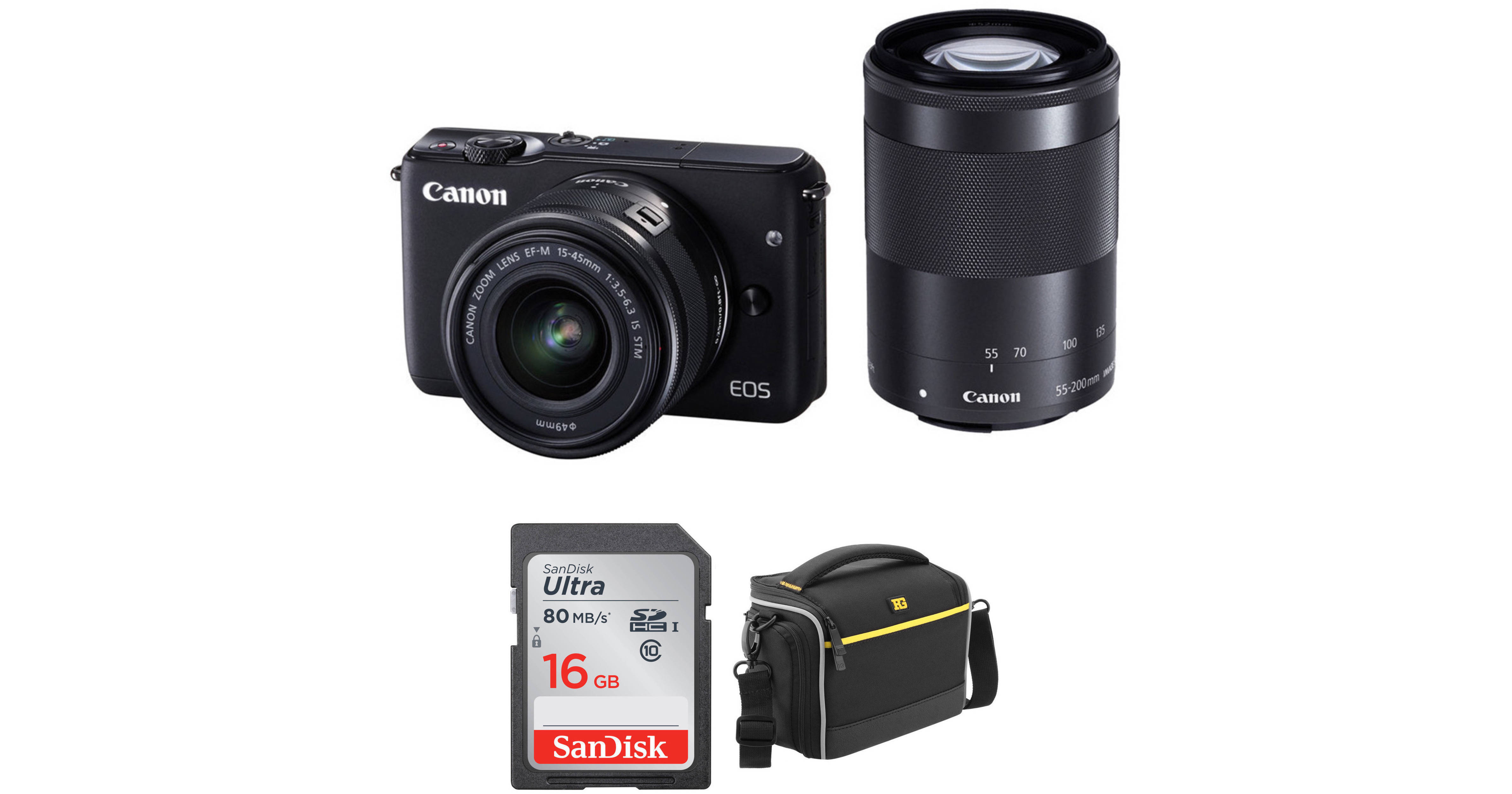 Canon EOS M10 Mirrorless Digital Camera with 15-45mm and