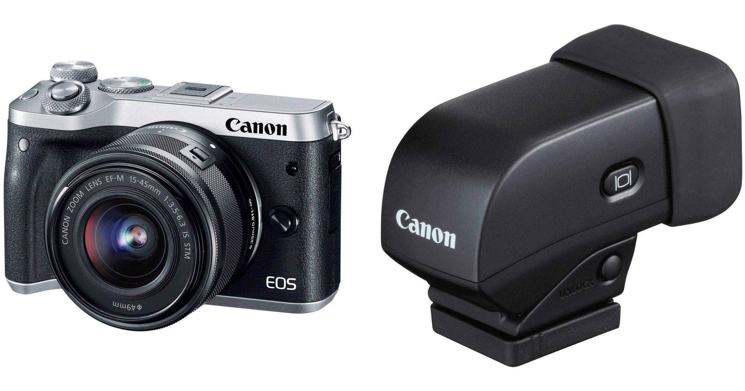 Canon EOS M6 Mirrorless Digital Camera with 15-45mm Lens and