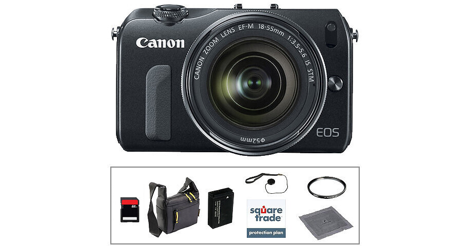 Canon EOS M Mirrorless Camera with EF-M 18-55mm f/3.5-5.6 IS STM