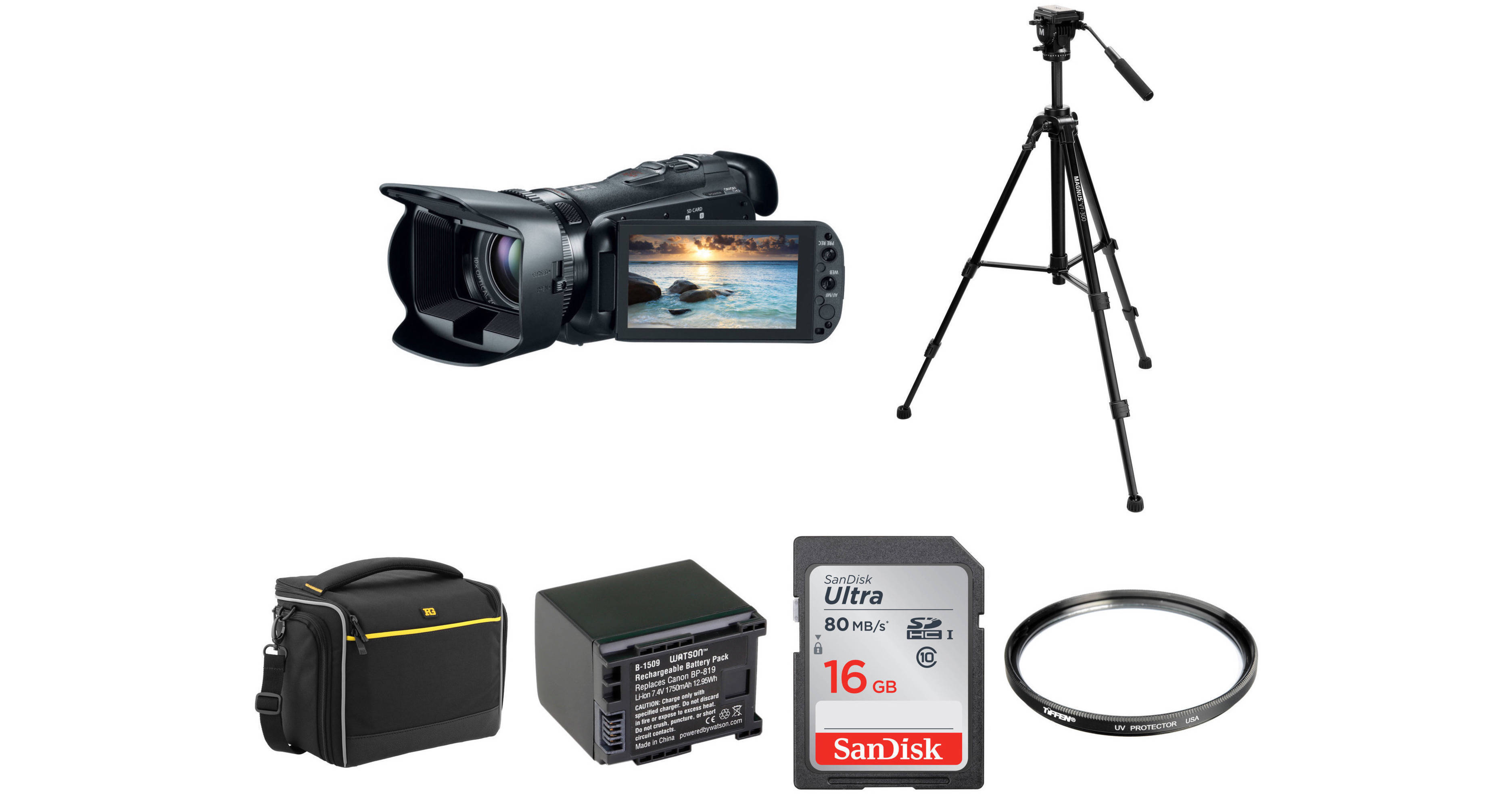 Canon 32GB VIXIA HF G20 Full HD Camcorder Basic Kit B&H Photo